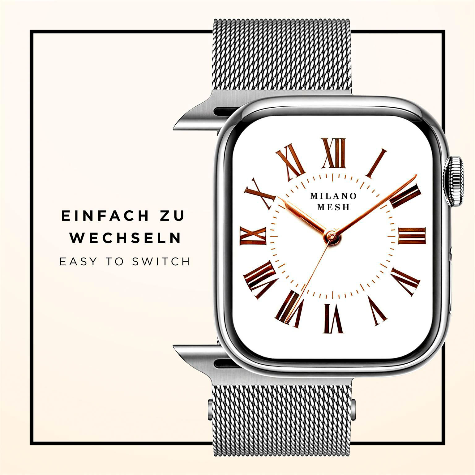 ONEFLOW Milano Mesh Apple Watch Ultra 3 (49mm) Armband Damen Metall – Weiteres Produktbild 7 ONEFLOW Milano Mesh Apple Watch Ultra 3 (49mm) Armband Damen Metall – Weiteres Produktbild 7