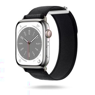 ONEFLOW Nomad Strap Apple Watch SE 3 (44mm) Nylon Armband Outdoor – Midnight Shadow ONEFLOW Nomad Strap Apple Watch SE 3 (44mm) Nylon Armband Outdoor – Midnight Shadow