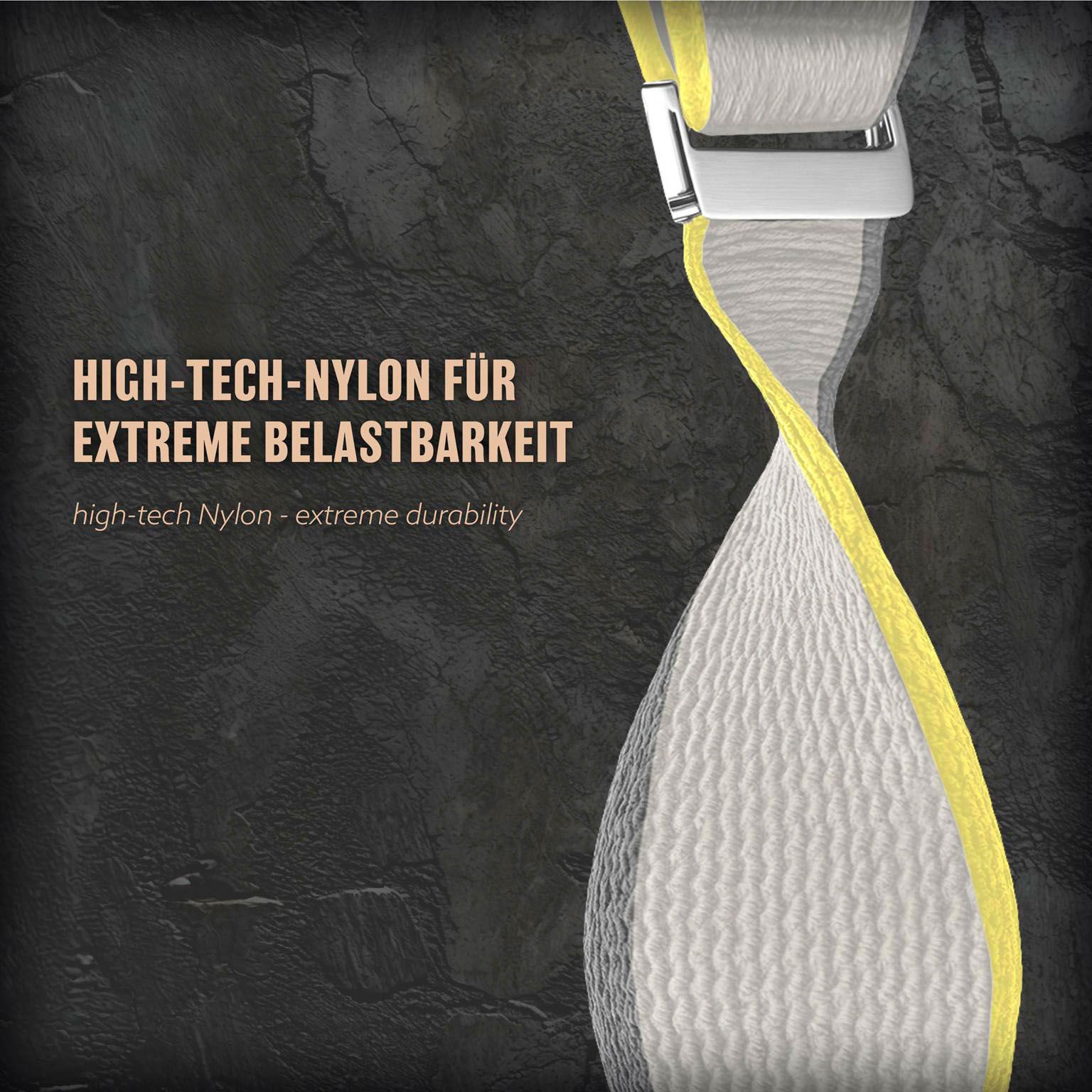 ONEFLOW Nomad Strap Apple Watch SE 3 (44mm) Nylon Armband Outdoor – Weiteres Produktbild 6 ONEFLOW Nomad Strap Apple Watch SE 3 (44mm) Nylon Armband Outdoor – Weiteres Produktbild 6