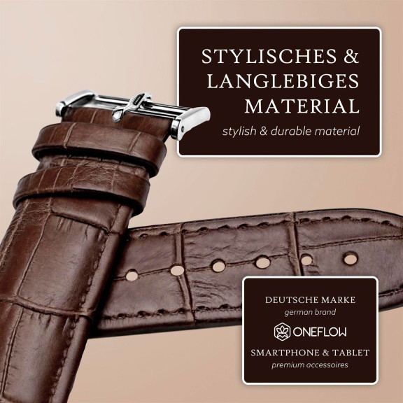 ONEFLOW Prestige Strap Apple Watch SE 3 (44mm) Armband Leder – Weiteres Produktbild 2