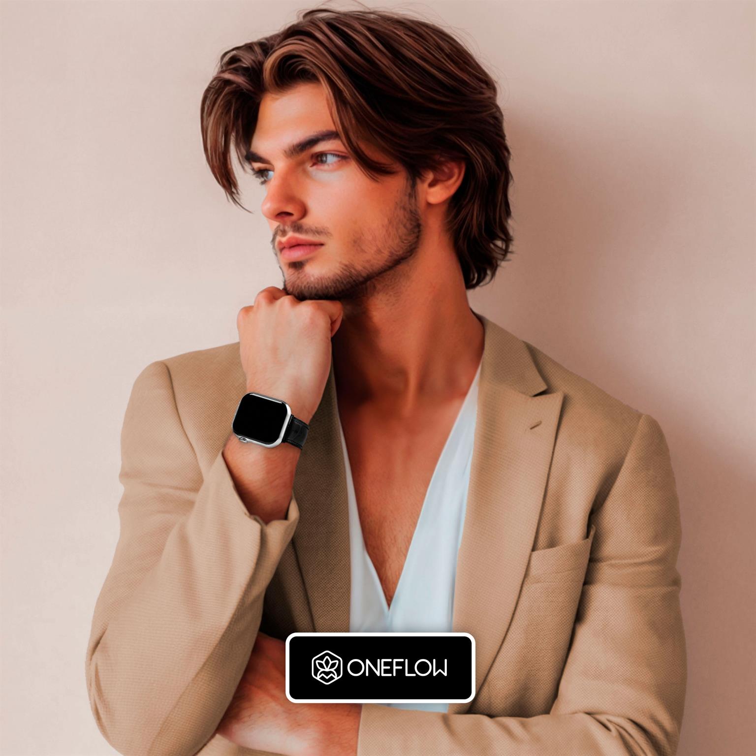 ONEFLOW Prestige Strap Apple Watch 1 (42mm) Armband Leder – Weiteres Produktbild 6