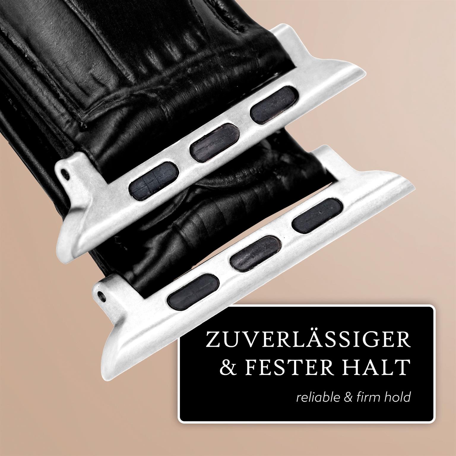 ONEFLOW Prestige Strap Apple Watch 9 (45mm) Armband Leder – Weiteres Produktbild 5