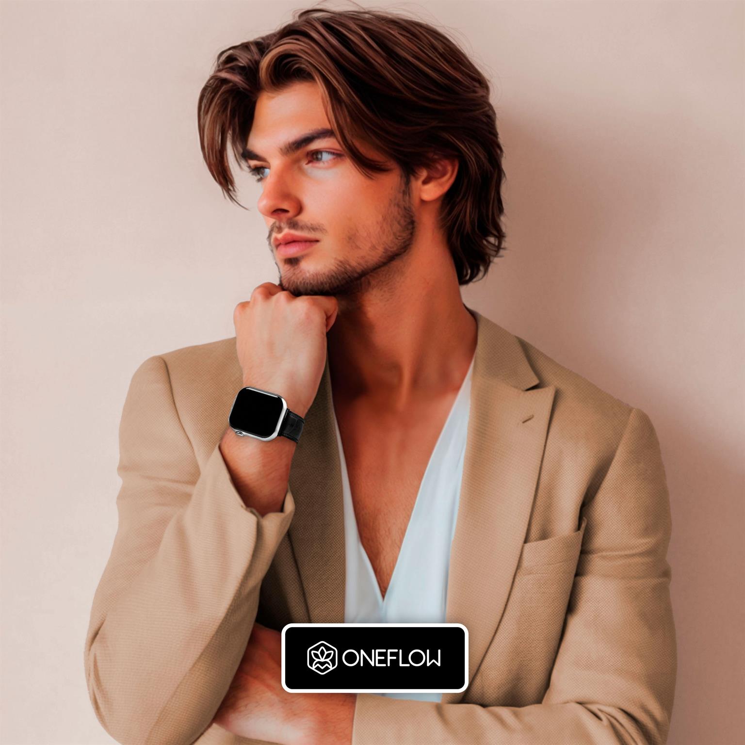 ONEFLOW Prestige Strap Apple Watch Ultra 1 (49mm) Armband Leder – Weiteres Produktbild 7 ONEFLOW Prestige Strap Apple Watch Ultra 1 (49mm) Armband Leder – Weiteres Produktbild 7