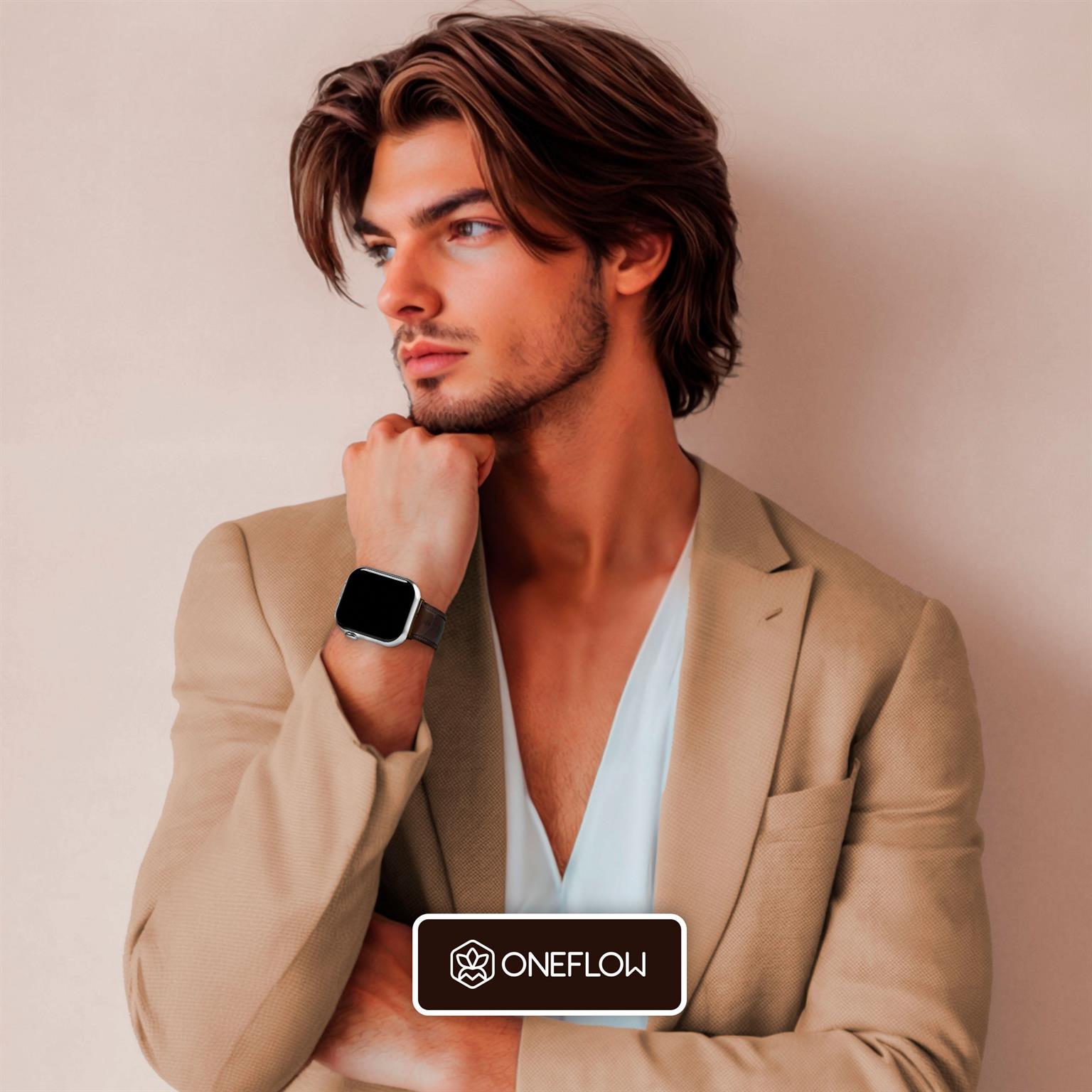 ONEFLOW Prestige Strap Apple Watch Ultra 2 (49mm) Armband Leder – Weiteres Produktbild 6