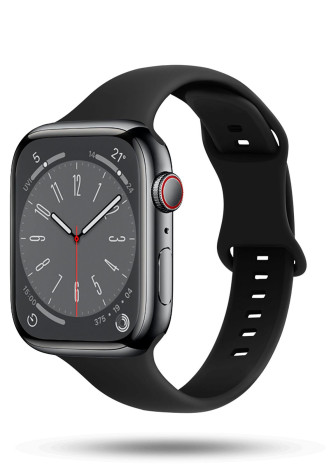 ONEFLOW Soft Band Slim Apple Watch 3 (38mm) Sportarmband Schmal – Eclipse Black ONEFLOW Soft Band Slim Apple Watch 3 (38mm) Sportarmband Schmal – Eclipse Black