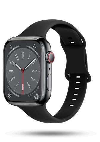 ONEFLOW Soft Band Slim Apple Watch 7 (41mm) Sportarmband Schmal – Eclipse Black ONEFLOW Soft Band Slim Apple Watch 7 (41mm) Sportarmband Schmal – Eclipse Black