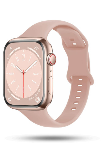 ONEFLOW Soft Band Slim Apple Watch 9 (45mm) Sportarmband Schmal – Sandy Glow