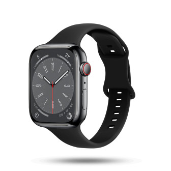 ONEFLOW Soft Band Slim Apple Watch SE 1 (40mm) Sportarmband Schmal – Eclipse Black ONEFLOW Soft Band Slim Apple Watch SE 1 (40mm) Sportarmband Schmal – Eclipse Black