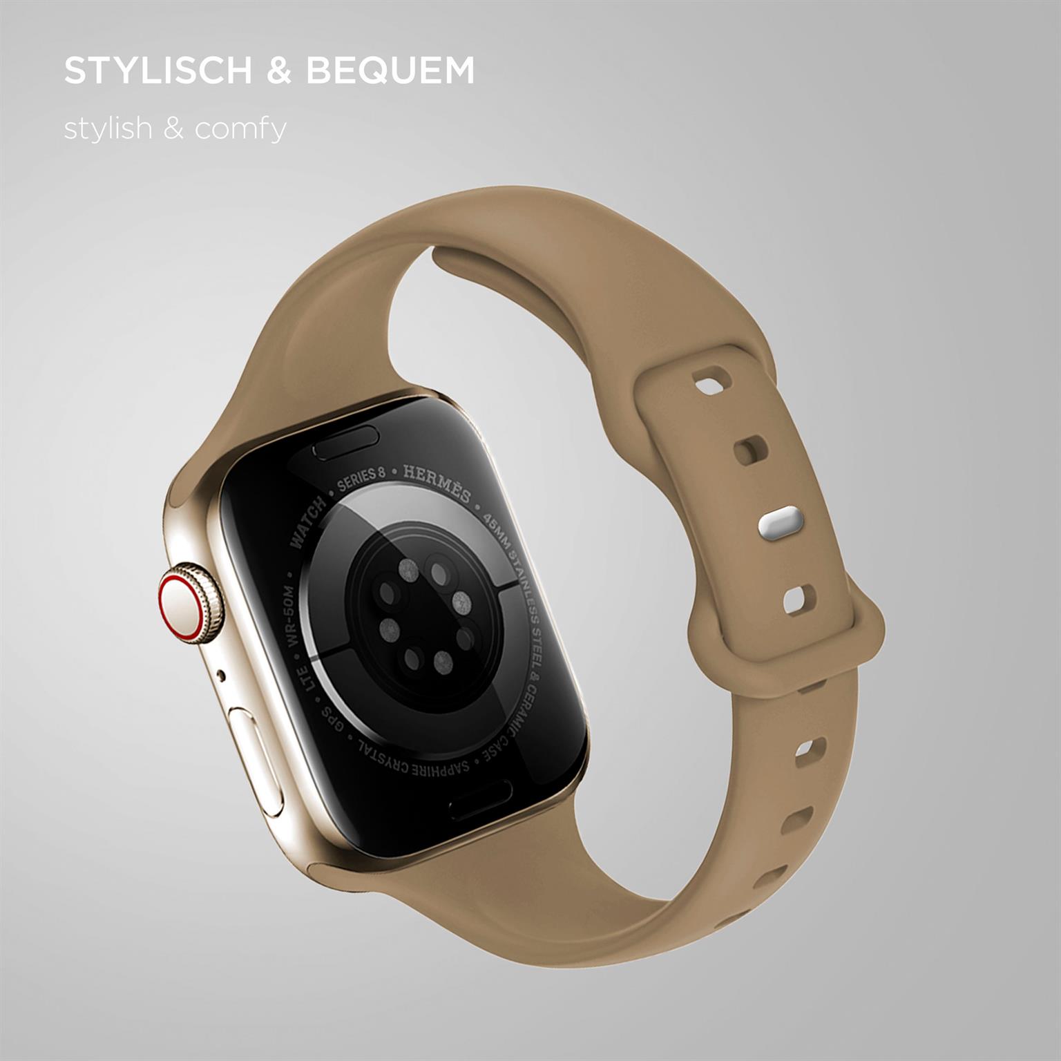ONEFLOW Soft Band Slim Apple Watch SE 2 (44mm) Sportarmband Schmal – Weiteres Produktbild 1