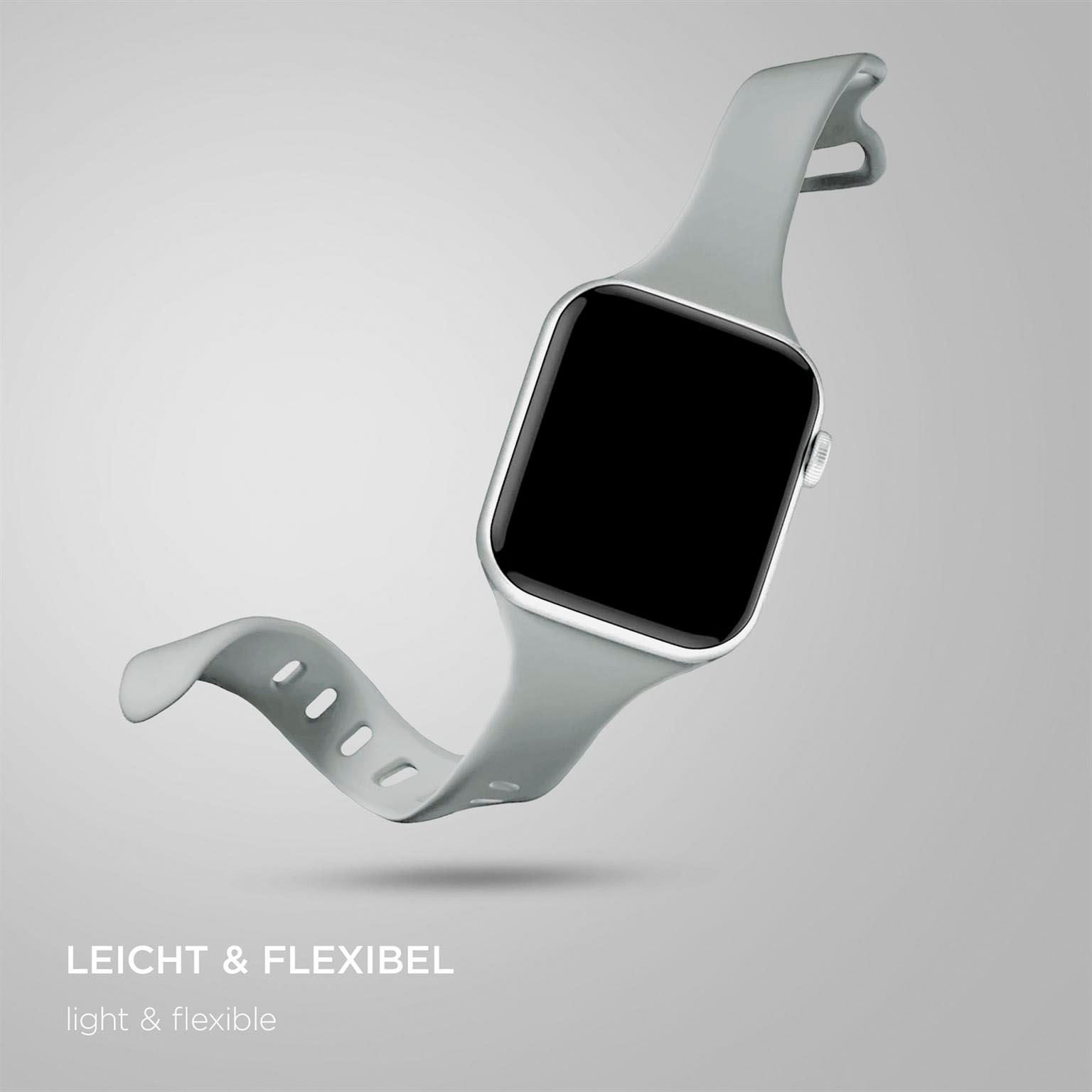 ONEFLOW Soft Band Slim Apple Watch SE 3 (40mm) Sportarmband Schmal – Weiteres Produktbild 5