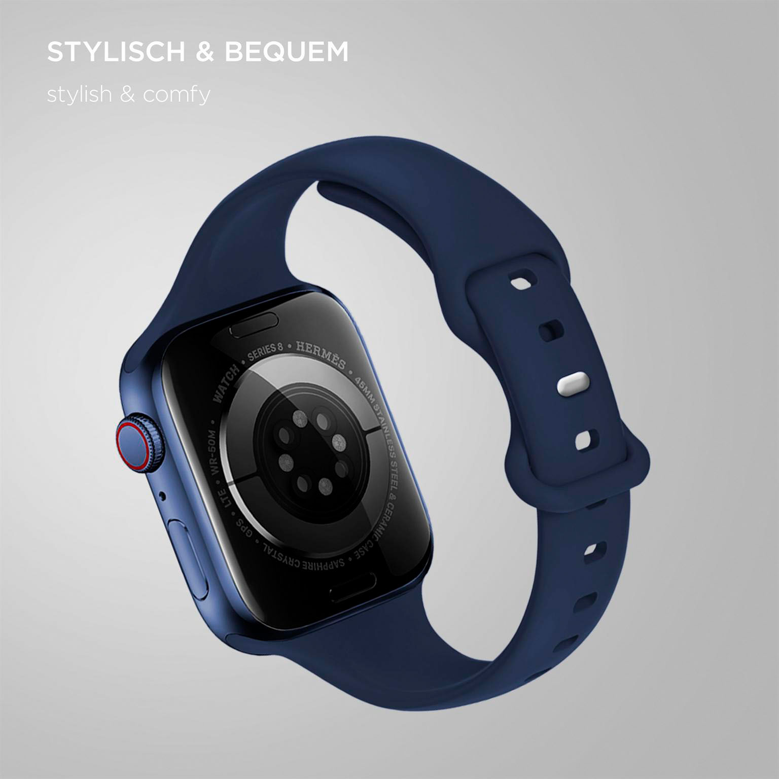 ONEFLOW Soft Band Slim Apple Watch SE 3 (44mm) Sportarmband Schmal – Weiteres Produktbild 2