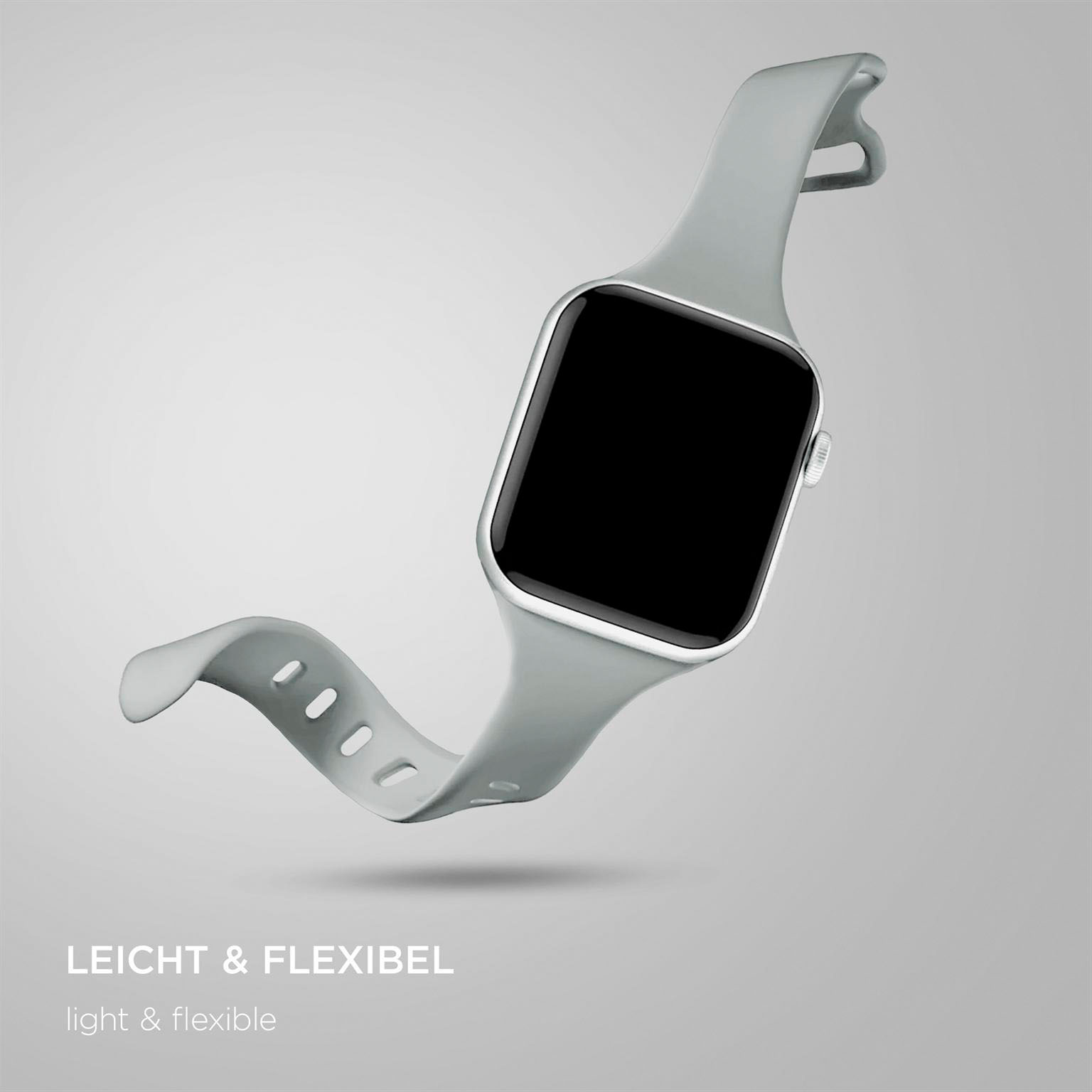 ONEFLOW Soft Band Slim Apple Watch SE 3 (44mm) Sportarmband Schmal – Weiteres Produktbild 5 ONEFLOW Soft Band Slim Apple Watch SE 3 (44mm) Sportarmband Schmal – Weiteres Produktbild 5