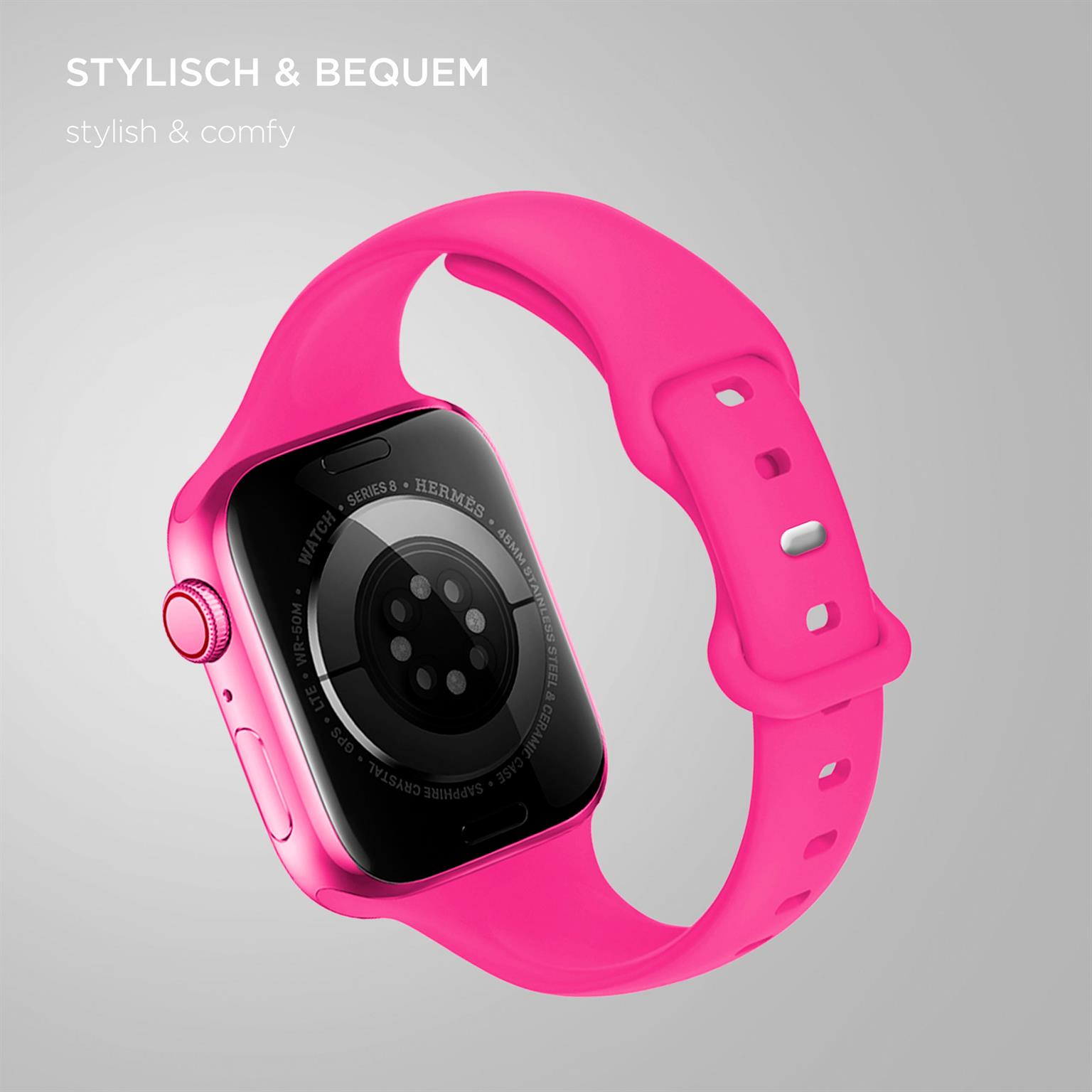 ONEFLOW Soft Band Slim Apple Watch 1 (42mm) Sportarmband Schmal – Weiteres Produktbild 2 ONEFLOW Soft Band Slim Apple Watch 1 (42mm) Sportarmband Schmal – Weiteres Produktbild 2