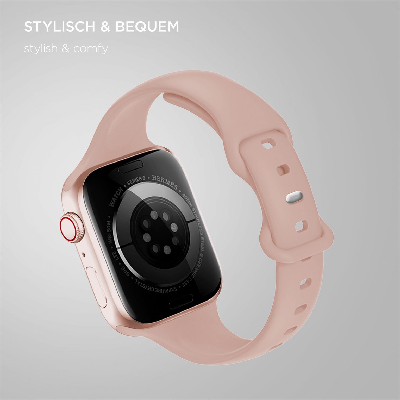 ONEFLOW Soft Band Slim Apple Watch 10 (46mm) Sportarmband Schmal – Weiteres Produktbild 1