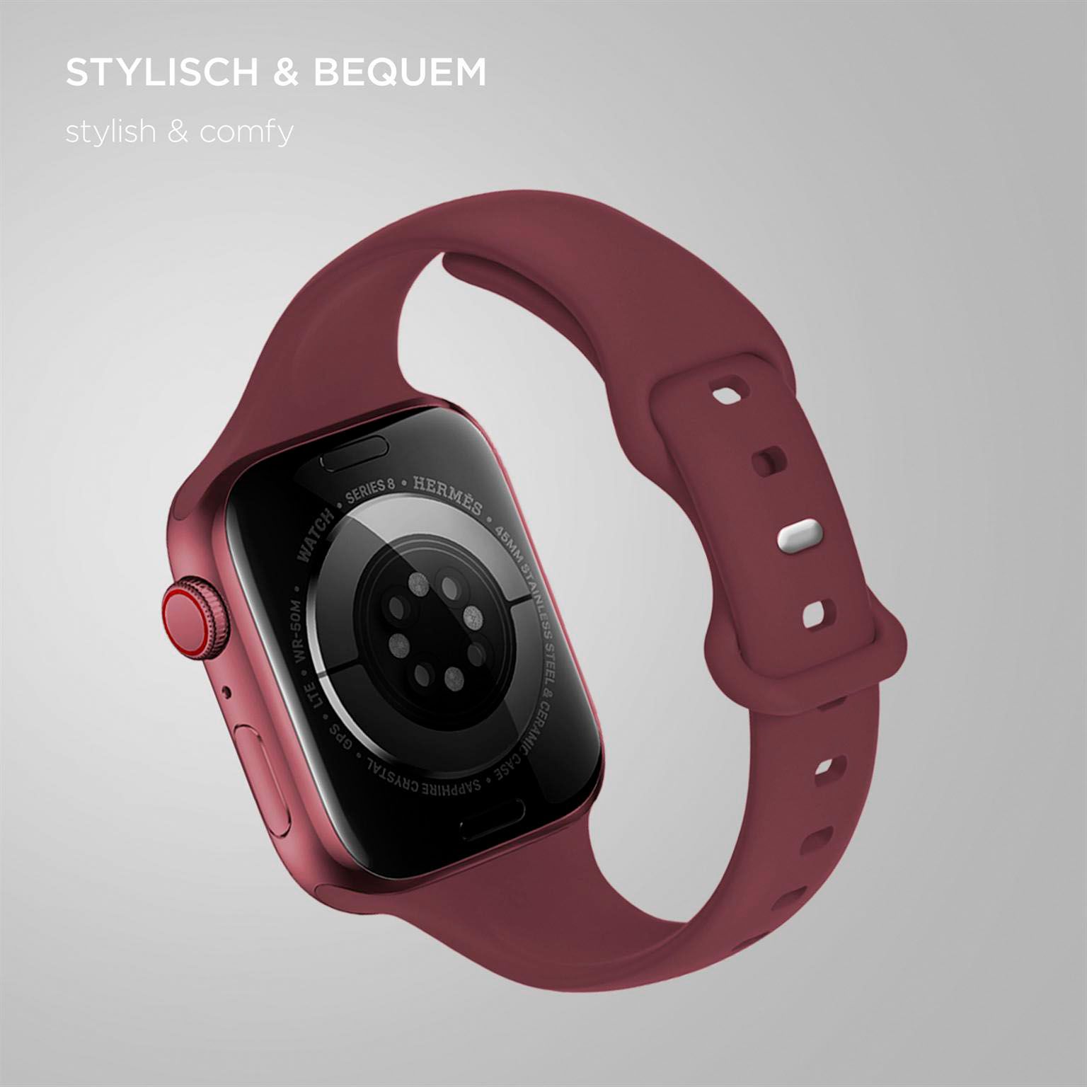 ONEFLOW Soft Band Slim Apple Watch 11 (42mm) Sportarmband Schmal – Weiteres Produktbild 2 ONEFLOW Soft Band Slim Apple Watch 11 (42mm) Sportarmband Schmal – Weiteres Produktbild 2