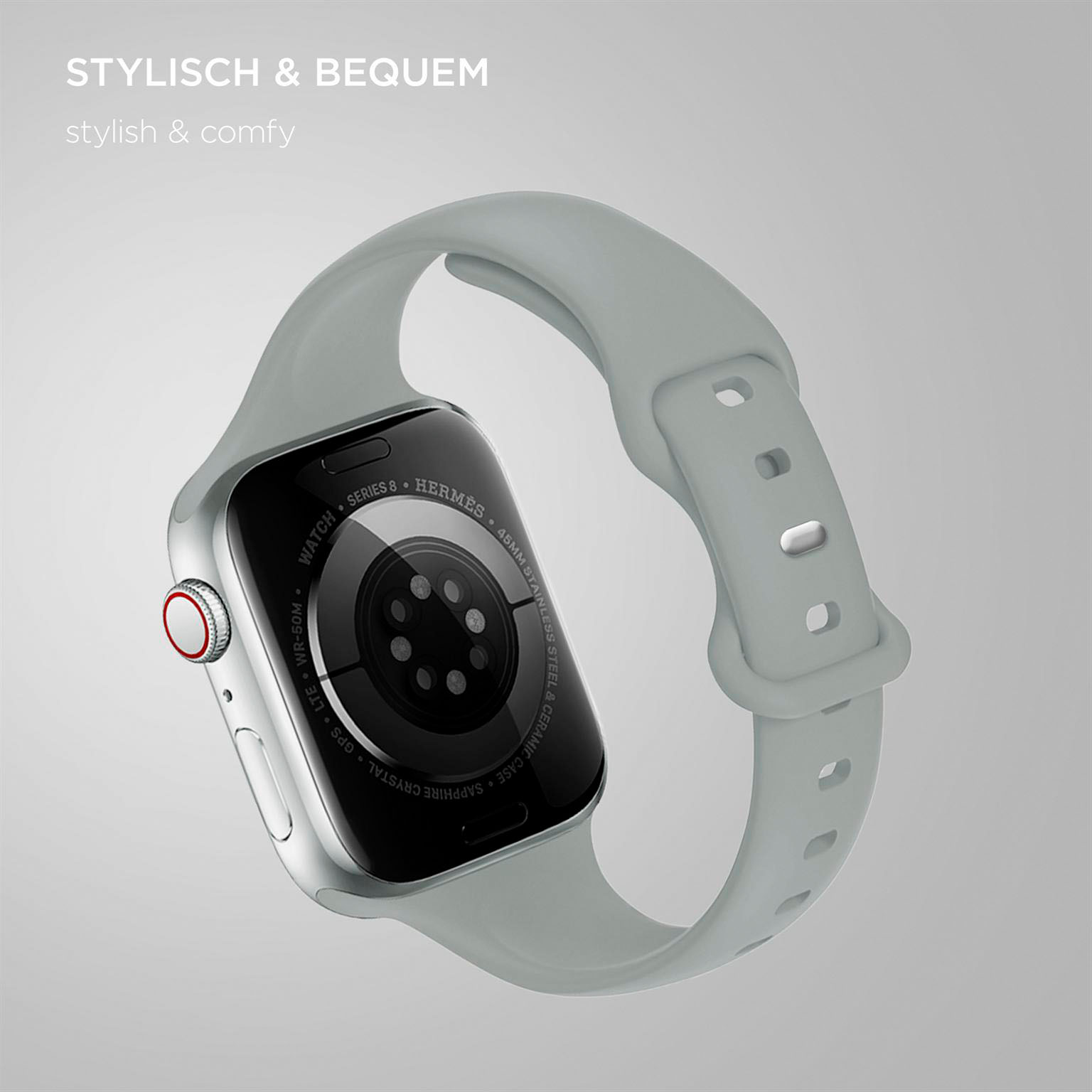 ONEFLOW Soft Band Slim Apple Watch 11 (46mm) Sportarmband Schmal – Weiteres Produktbild 2