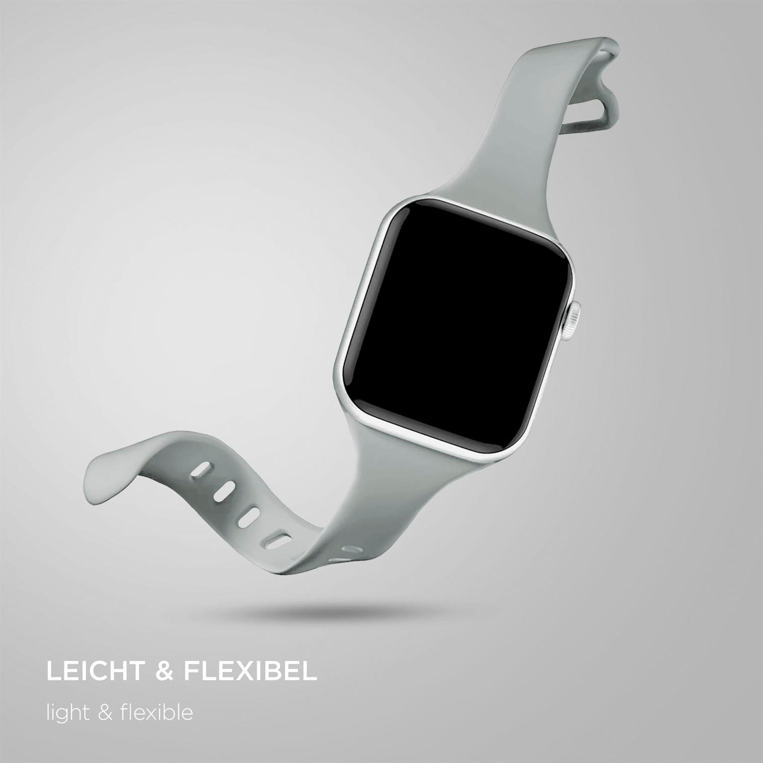 ONEFLOW Soft Band Slim Apple Watch 11 (46mm) Sportarmband Schmal – Weiteres Produktbild 5