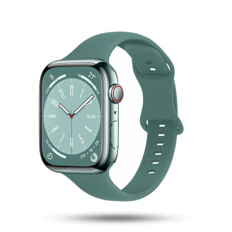 ONEFLOW Soft Band Slim Apple Watch 11 (46mm) Sportarmband Schmal – Evergreen