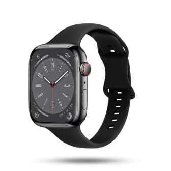 ONEFLOW Soft Band Slim Apple Watch 4 (40mm) Sportarmband Schmal – Eclipse Black ONEFLOW Soft Band Slim Apple Watch 4 (40mm) Sportarmband Schmal – Eclipse Black
