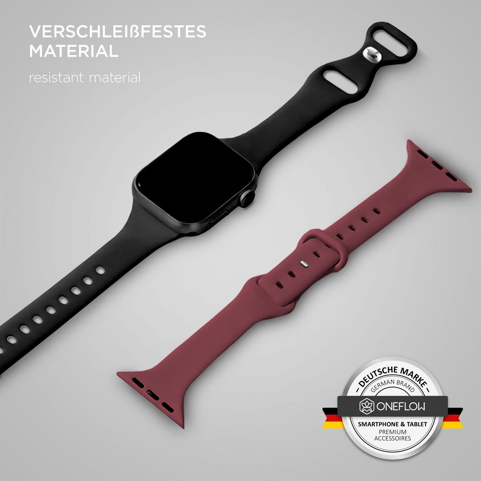 ONEFLOW Soft Band Slim Apple Watch 4 (44mm) Sportarmband Schmal – Weiteres Produktbild 2