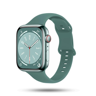 ONEFLOW Soft Band Slim Apple Watch 7 (41mm) Sportarmband Schmal – Evergreen