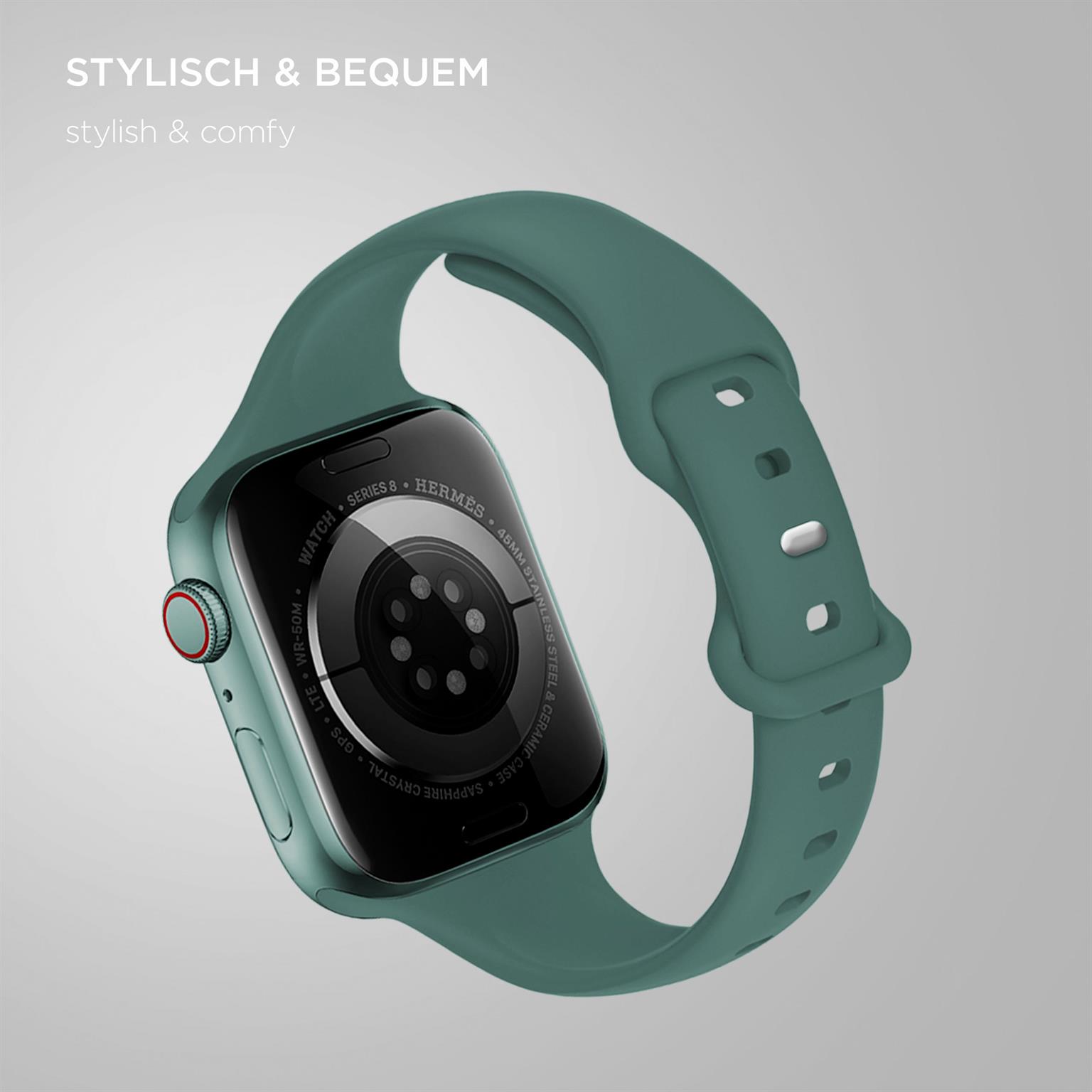 ONEFLOW Soft Band Slim Apple Watch 7 (45mm) Sportarmband Schmal – Weiteres Produktbild 1
