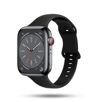 ONEFLOW Soft Band Slim Apple Watch 7 (45mm) Sportarmband Schmal – Eclipse Black ONEFLOW Soft Band Slim Apple Watch 7 (45mm) Sportarmband Schmal – Eclipse Black