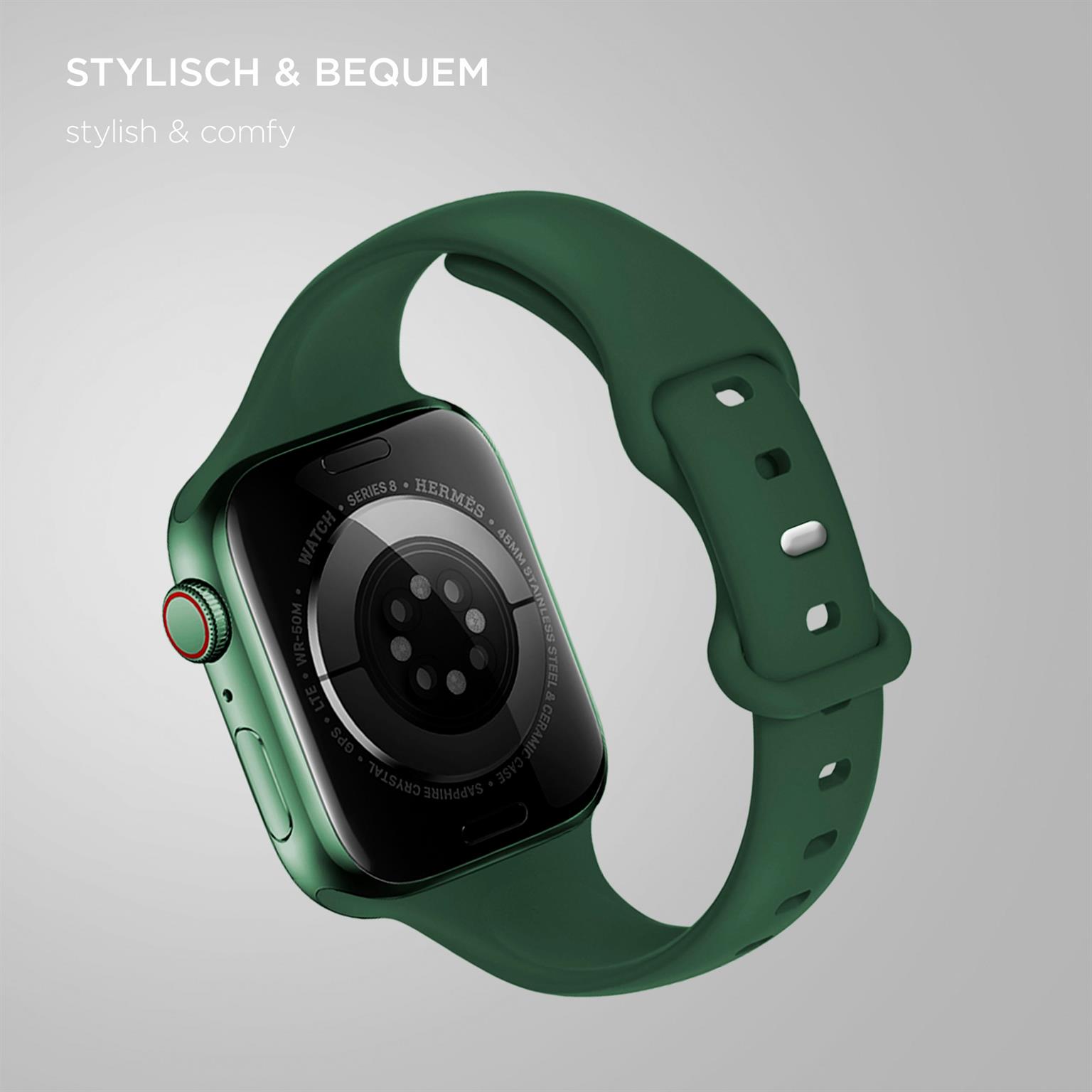 ONEFLOW Soft Band Slim Apple Watch 8 (45mm) Sportarmband Schmal – Weiteres Produktbild 1