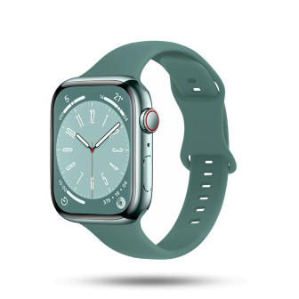 ONEFLOW Soft Band Slim Apple Watch 8 (45mm) Sportarmband Schmal – Evergreen