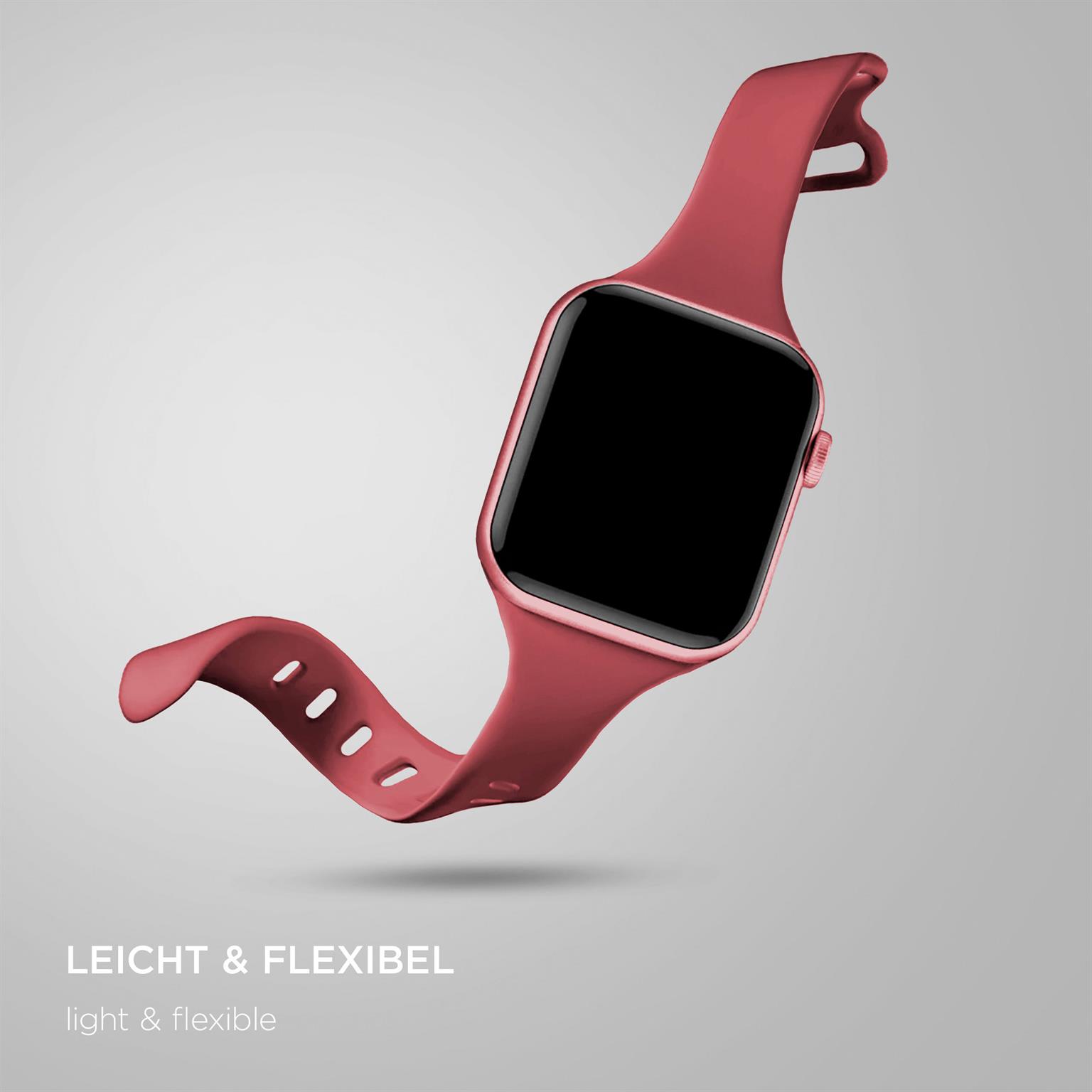 ONEFLOW Soft Band Slim Apple Watch 8 (45mm) Sportarmband Schmal – Weiteres Produktbild 4