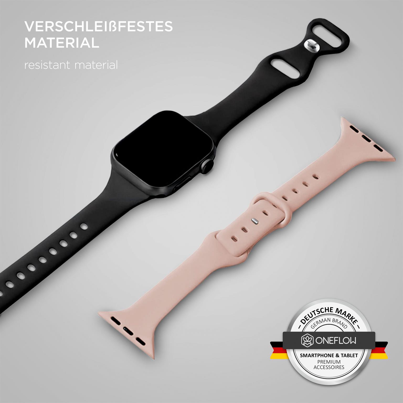 ONEFLOW Soft Band Slim Apple Watch 8 (45mm) Sportarmband Schmal – Weiteres Produktbild 2