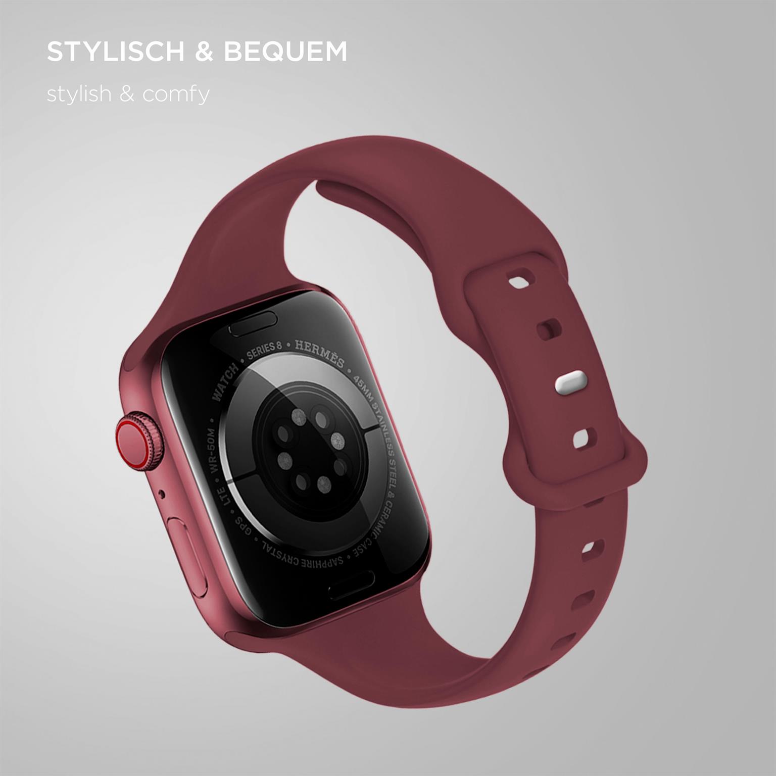 ONEFLOW Soft Band Slim Apple Watch 9 (41mm) Sportarmband Schmal – Weiteres Produktbild 1