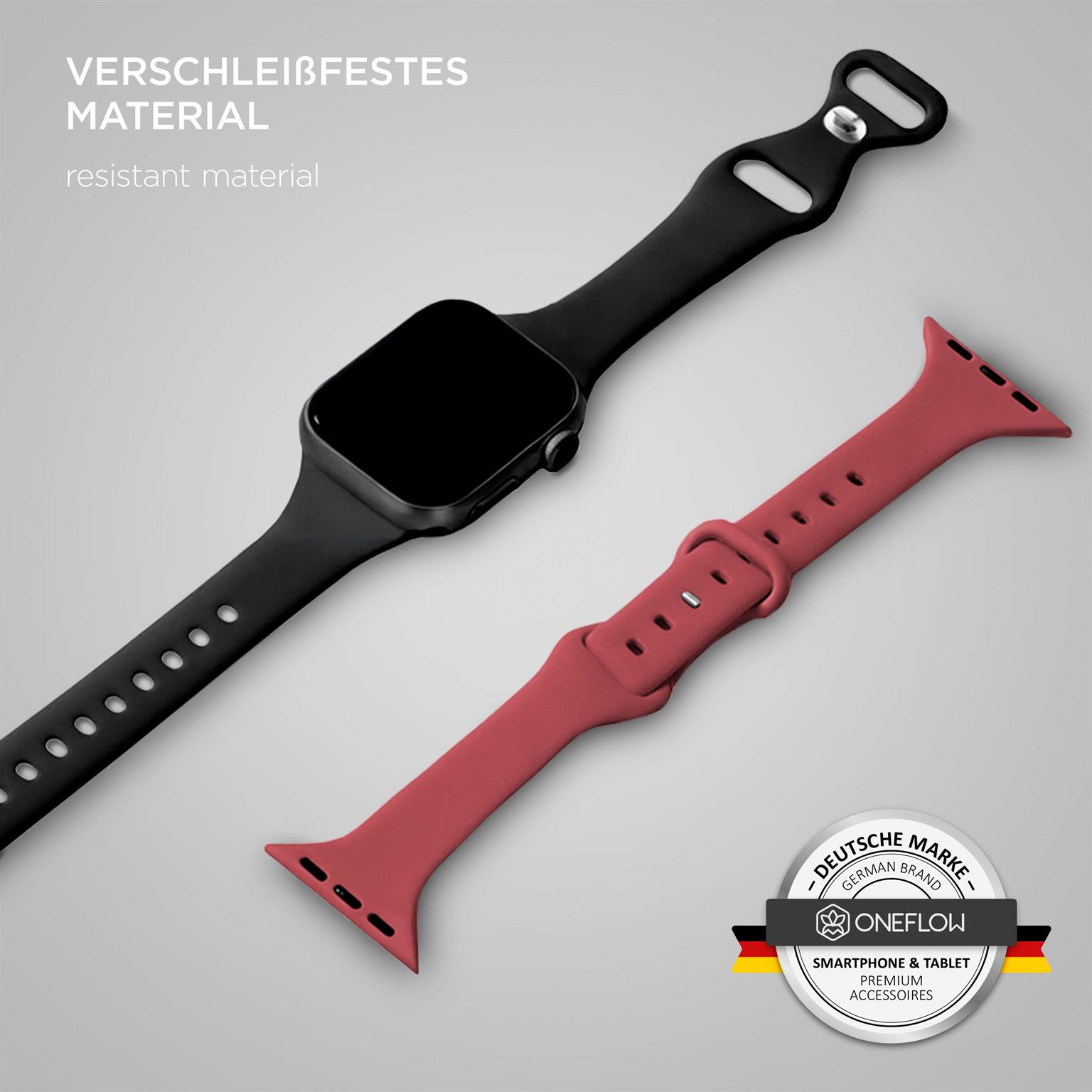 ONEFLOW Soft Band Slim Apple Watch Ultra 1 (49mm) Sportarmband Schmal – Weiteres Produktbild 2