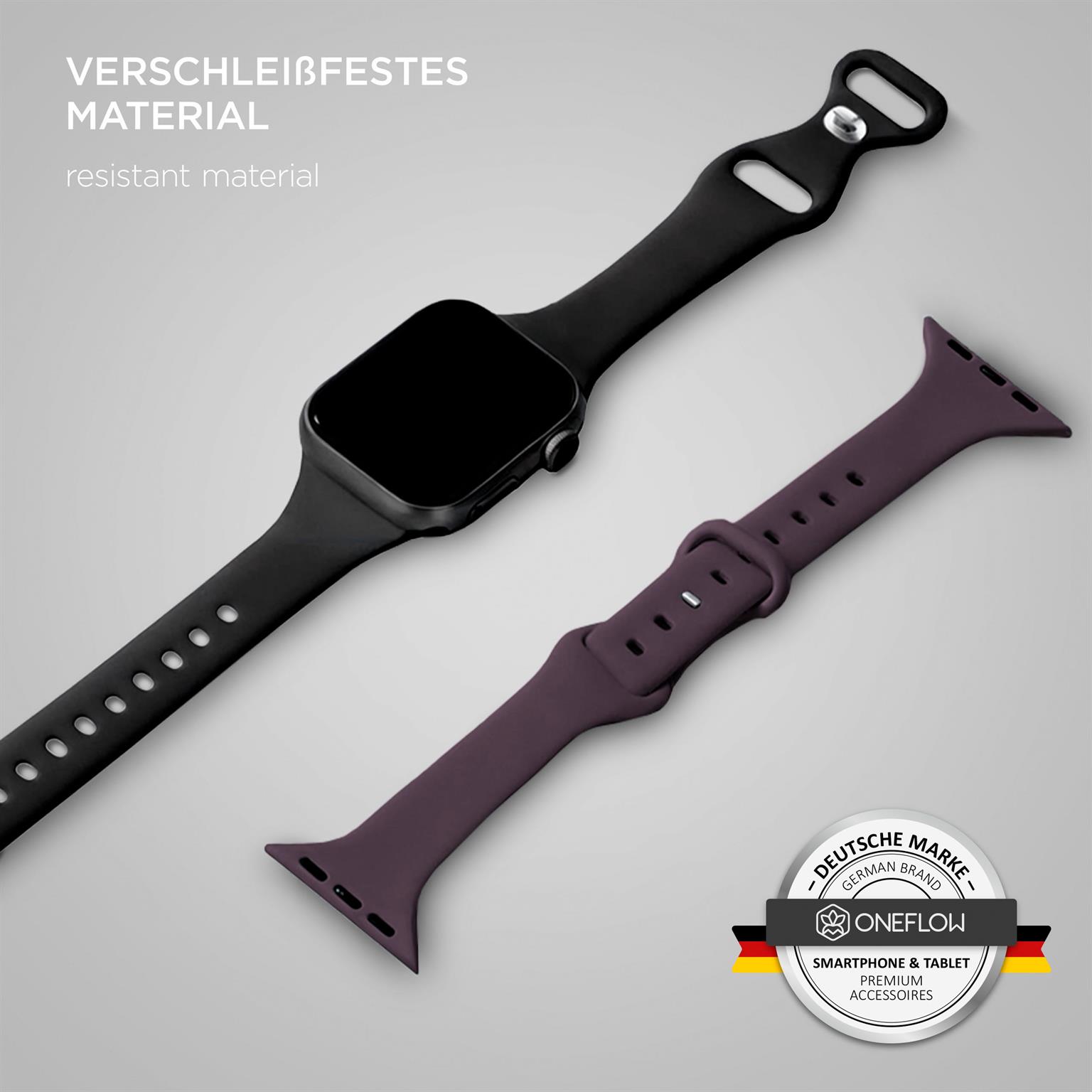 ONEFLOW Soft Band Slim Apple Watch Ultra 2 (49mm) Sportarmband Schmal – Weiteres Produktbild 2