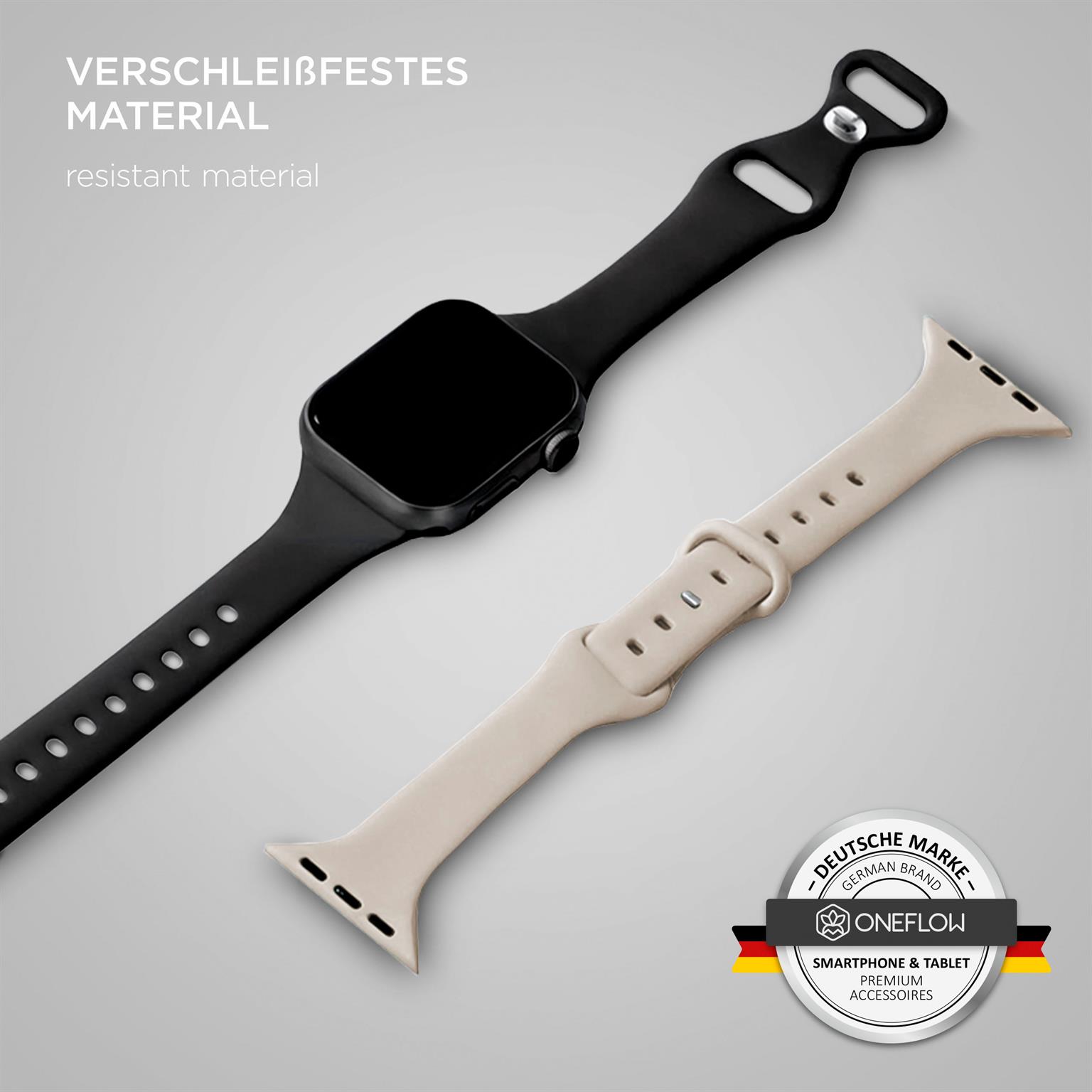 ONEFLOW Soft Band Slim Apple Watch Ultra 2 (49mm) Sportarmband Schmal – Weiteres Produktbild 2