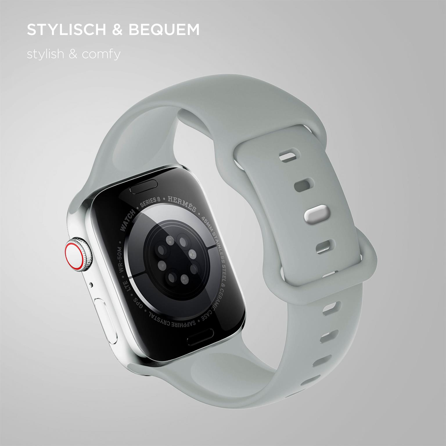 ONEFLOW Soft Band Apple Watch SE 2 (40mm) Silikon Armband Sport – Weiteres Produktbild 1