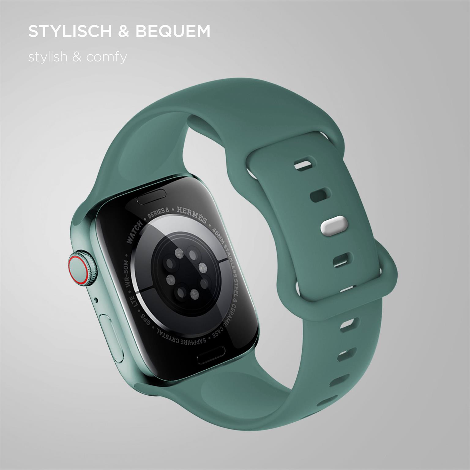 ONEFLOW Soft Band Apple Watch SE 2 (40mm) Silikon Armband Sport – Weiteres Produktbild 1