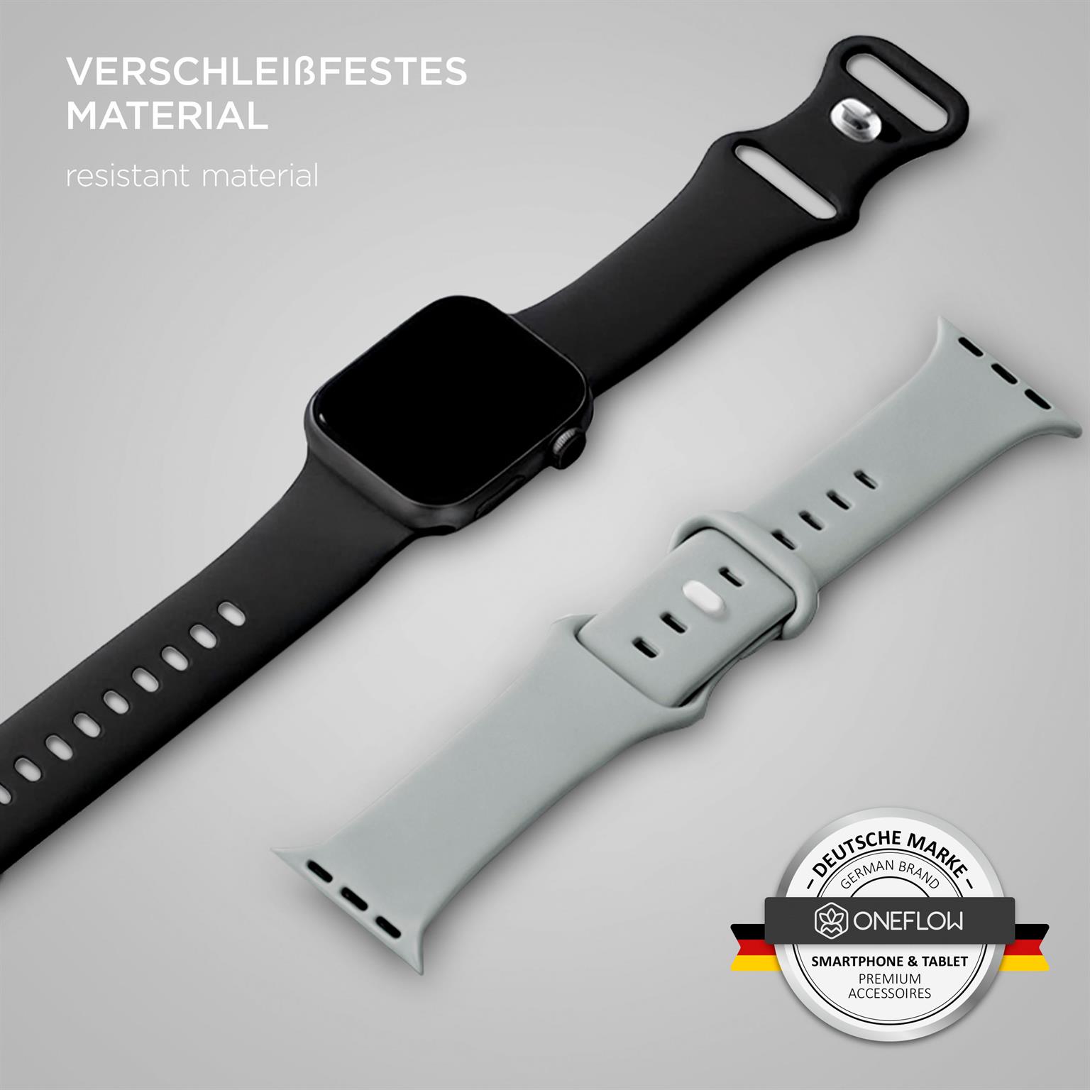 ONEFLOW Soft Band Apple Watch SE 2 (44mm) Silikon Armband Sport – Weiteres Produktbild 2