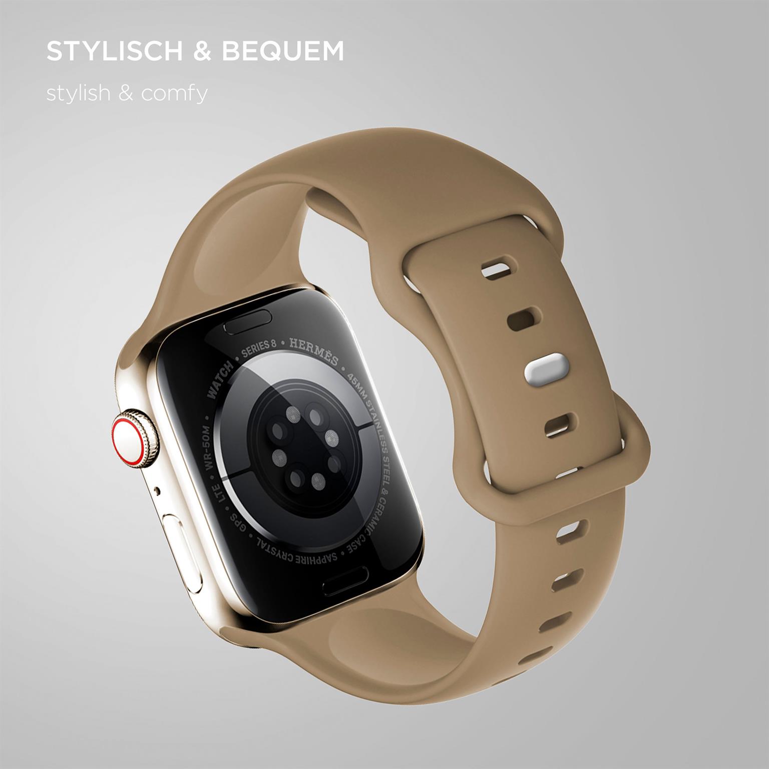 ONEFLOW Soft Band Apple Watch SE 2 (44mm) Silikon Armband Sport – Weiteres Produktbild 1