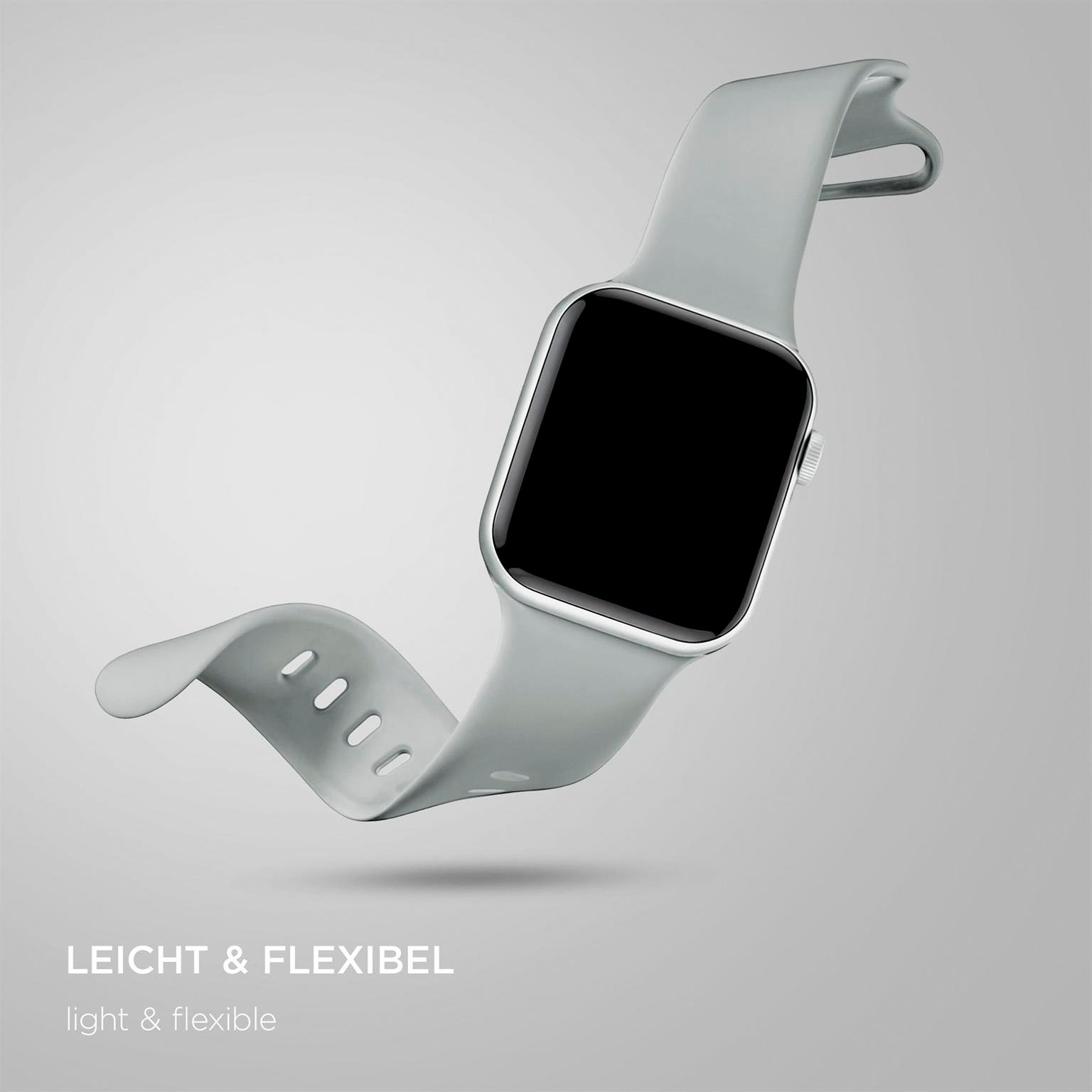 ONEFLOW Soft Band Apple Watch SE 3 (44mm) Silikon Armband Sport – Weiteres Produktbild 5