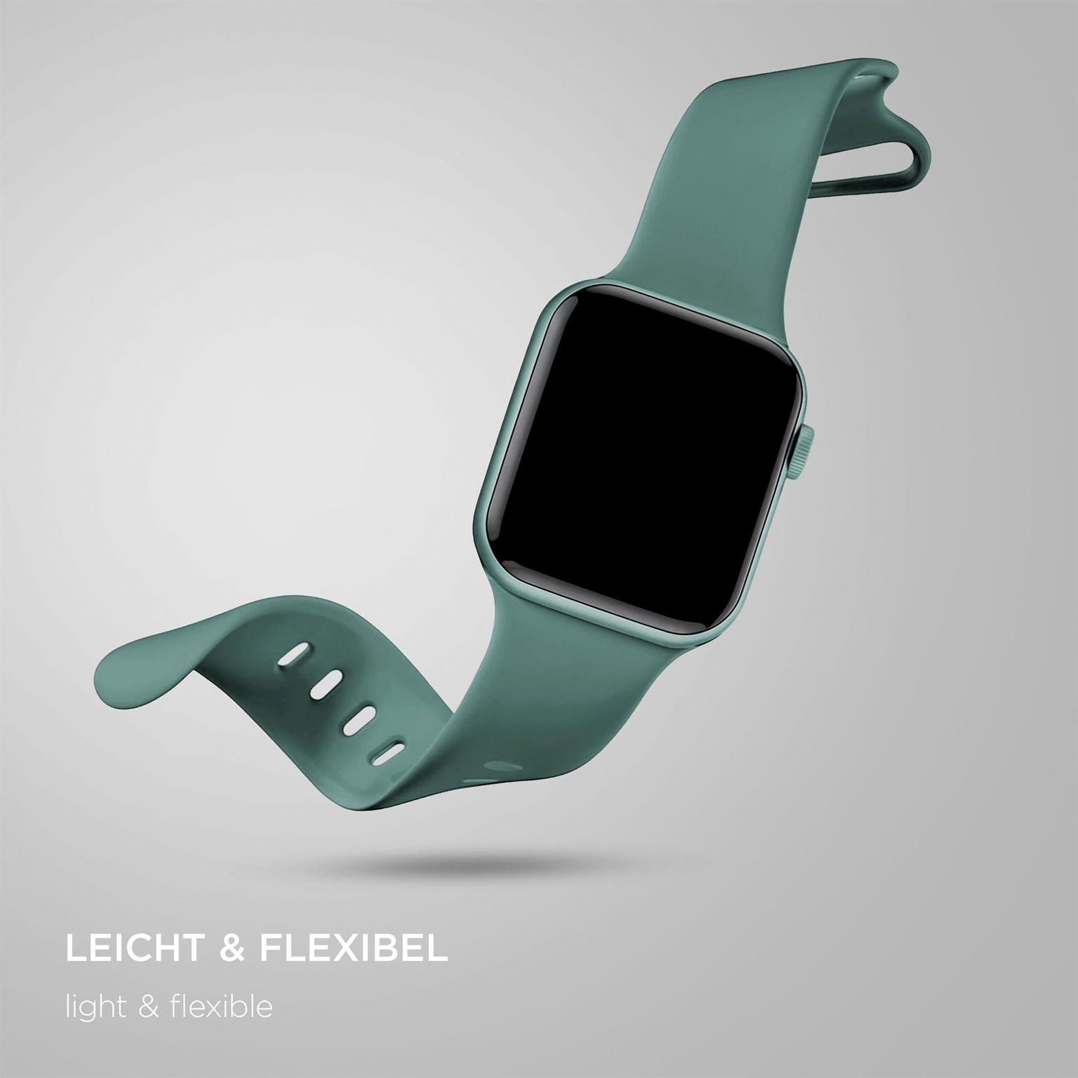 ONEFLOW Soft Band Apple Watch 1 (38mm) Silikon Armband Sport – Weiteres Produktbild 4