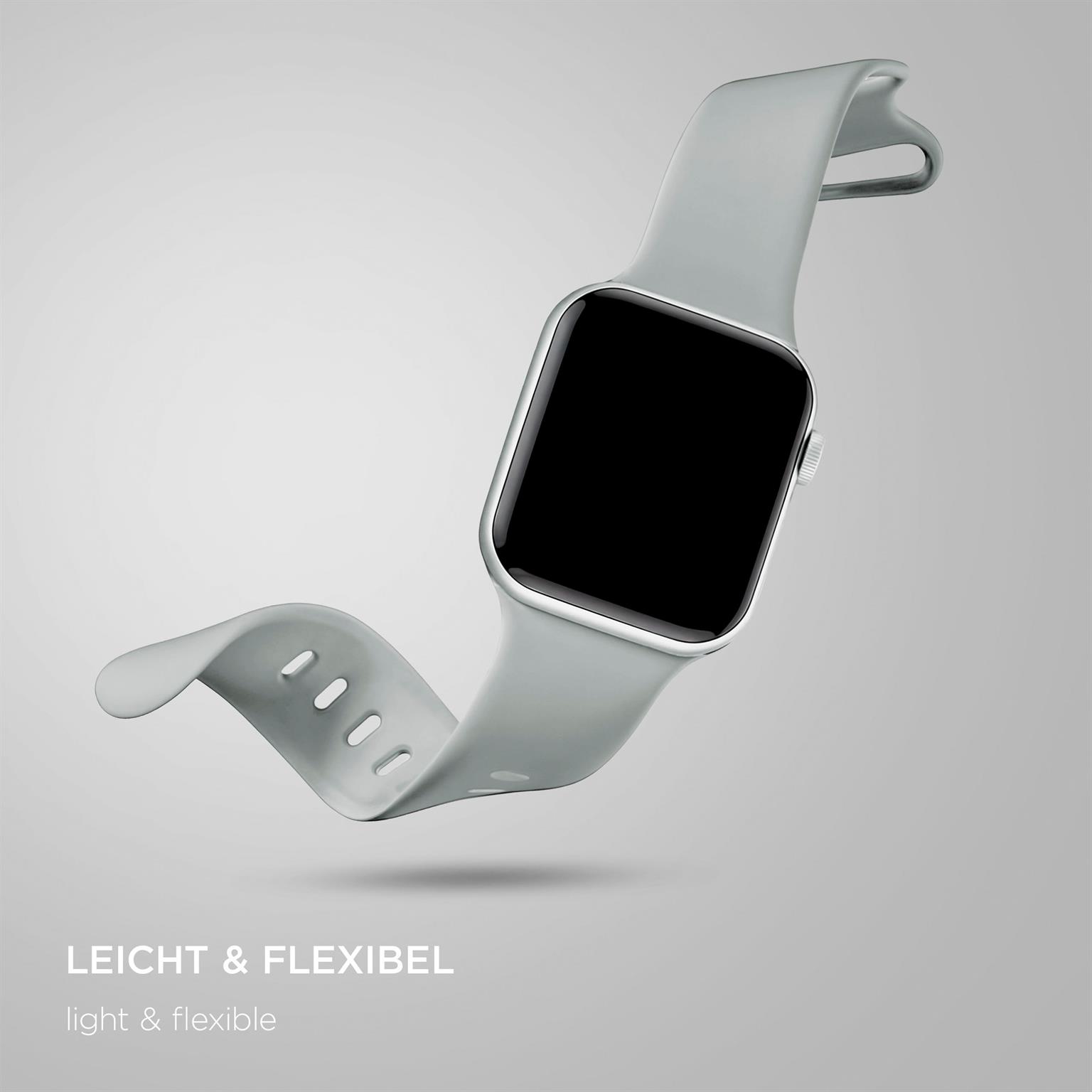 ONEFLOW Soft Band Apple Watch 10 (42mm) Silikon Armband Sport – Weiteres Produktbild 4