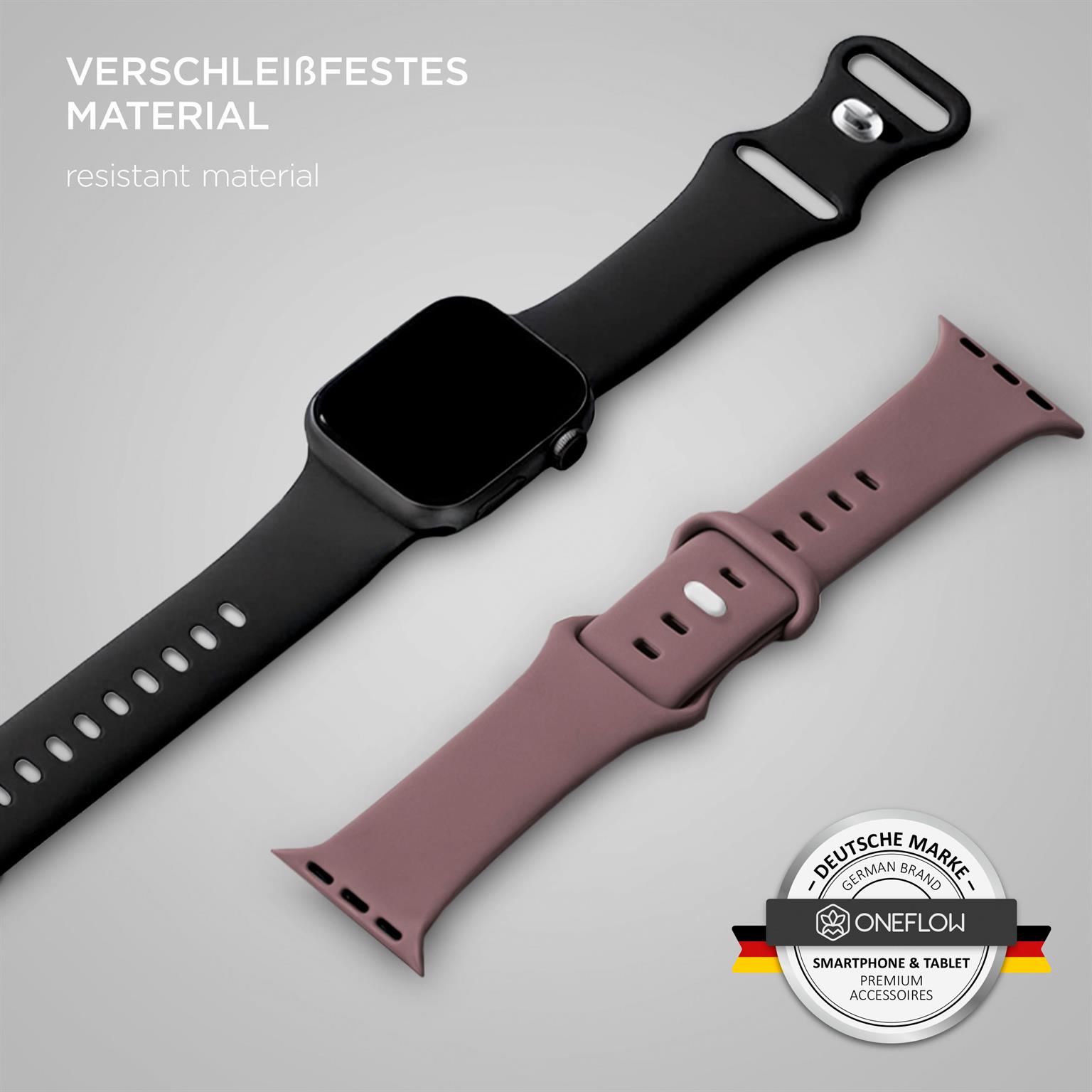 ONEFLOW Soft Band Apple Watch 10 (42mm) Silikon Armband Sport – Weiteres Produktbild 3 ONEFLOW Soft Band Apple Watch 10 (42mm) Silikon Armband Sport – Weiteres Produktbild 3