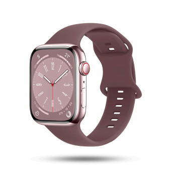 ONEFLOW Soft Band Apple Watch 10 (46mm) Silikon Armband Sport – Smoky Plum