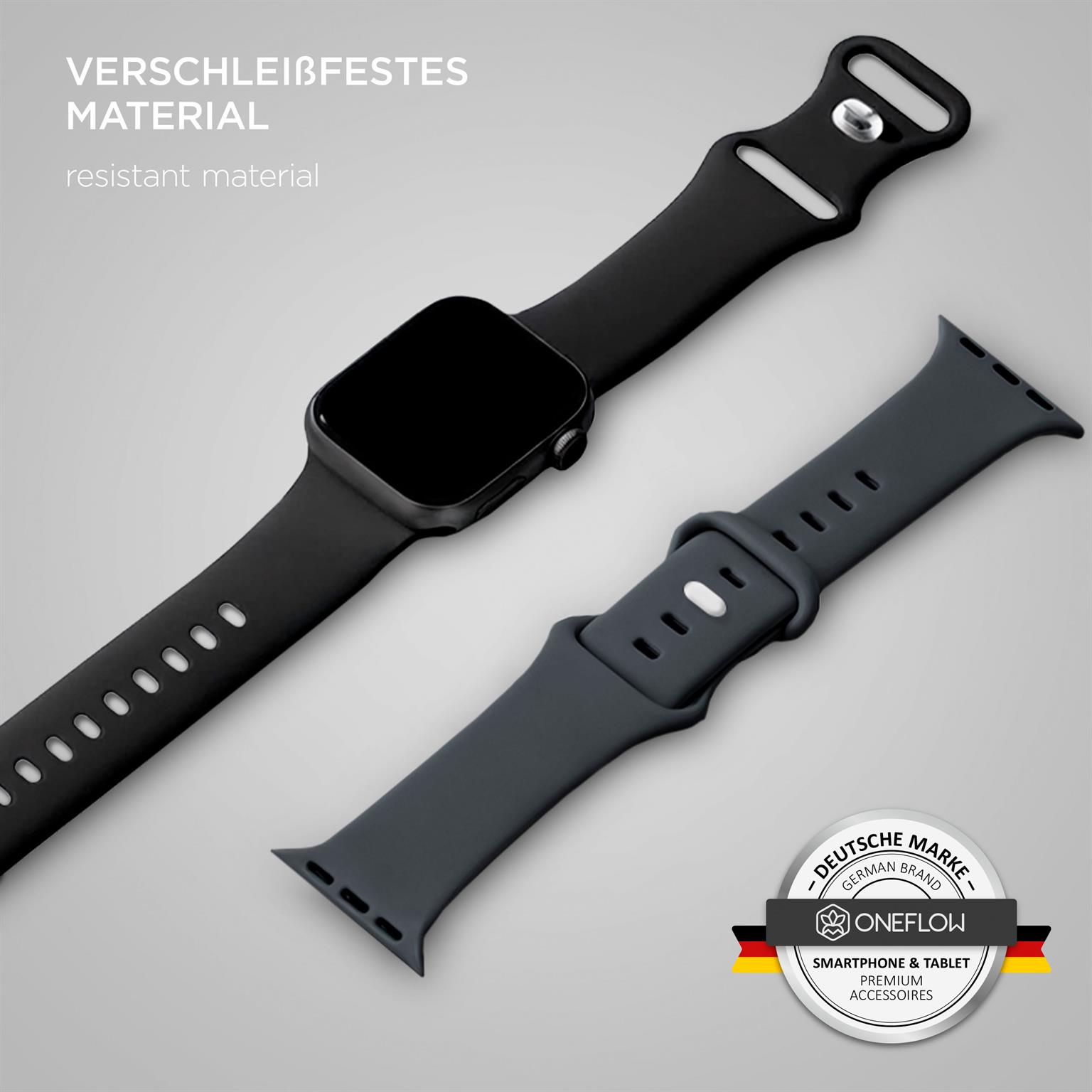 ONEFLOW Soft Band Apple Watch 3 (38mm) Silikon Armband Sport – Weiteres Produktbild 2