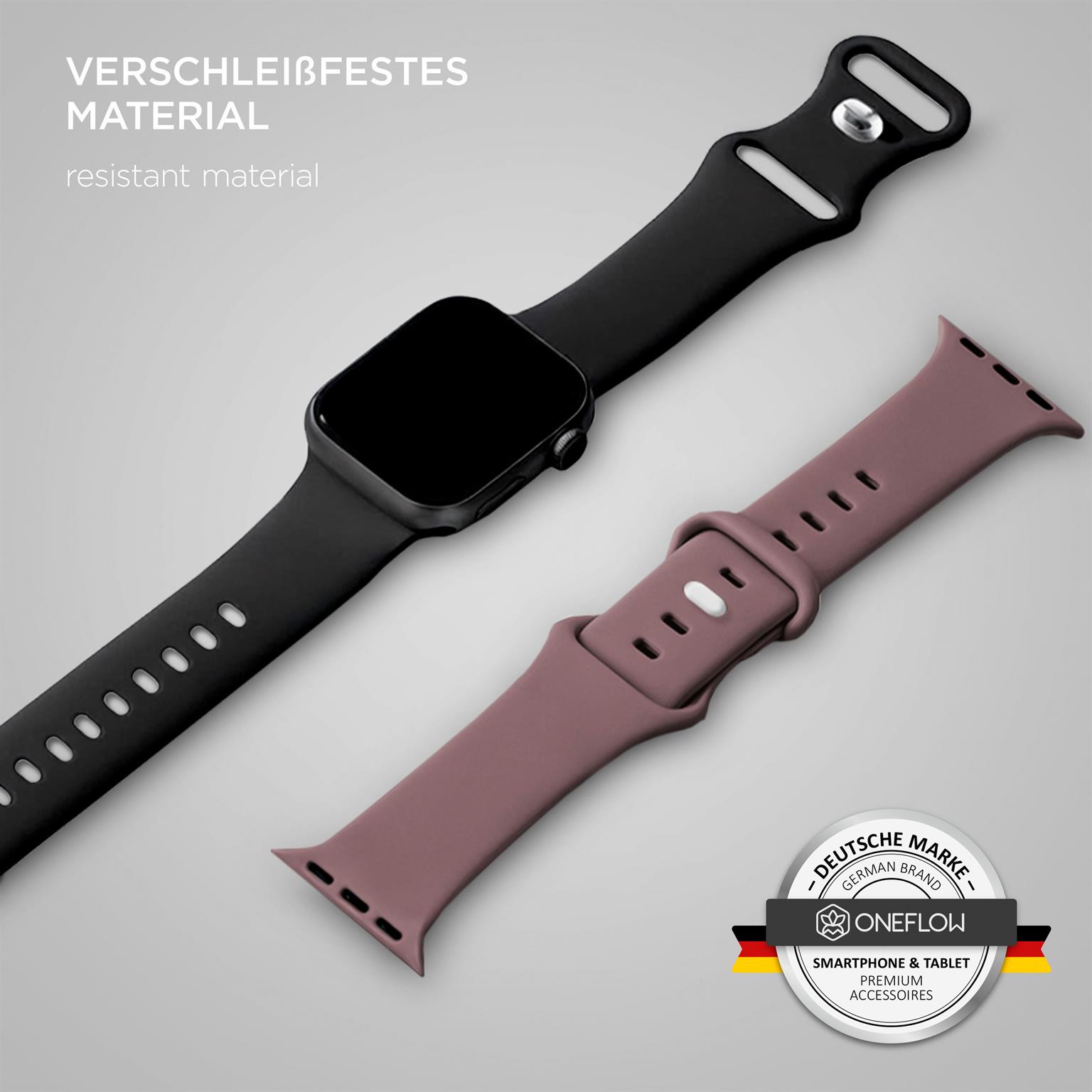 ONEFLOW Soft Band Apple Watch 3 (42mm) Silikon Armband Sport – Weiteres Produktbild 3 ONEFLOW Soft Band Apple Watch 3 (42mm) Silikon Armband Sport – Weiteres Produktbild 3