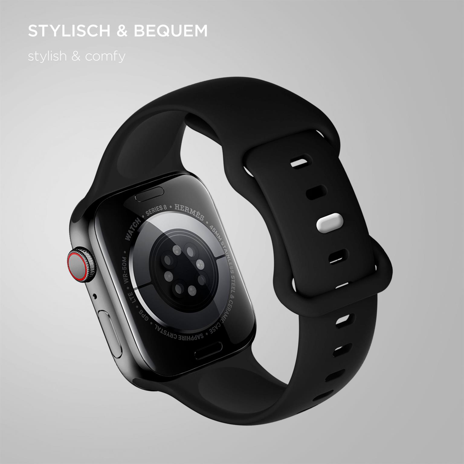 ONEFLOW Soft Band Apple Watch 3 (42mm) Silikon Armband Sport – Weiteres Produktbild 1