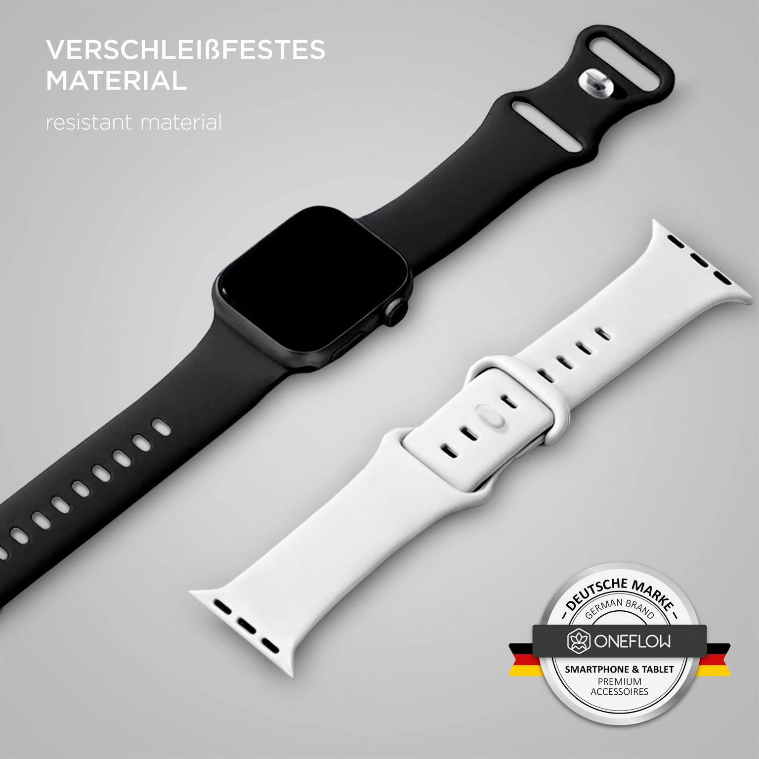 ONEFLOW Soft Band Apple Watch 5 (40mm) Silikon Armband Sport – Weiteres Produktbild 2