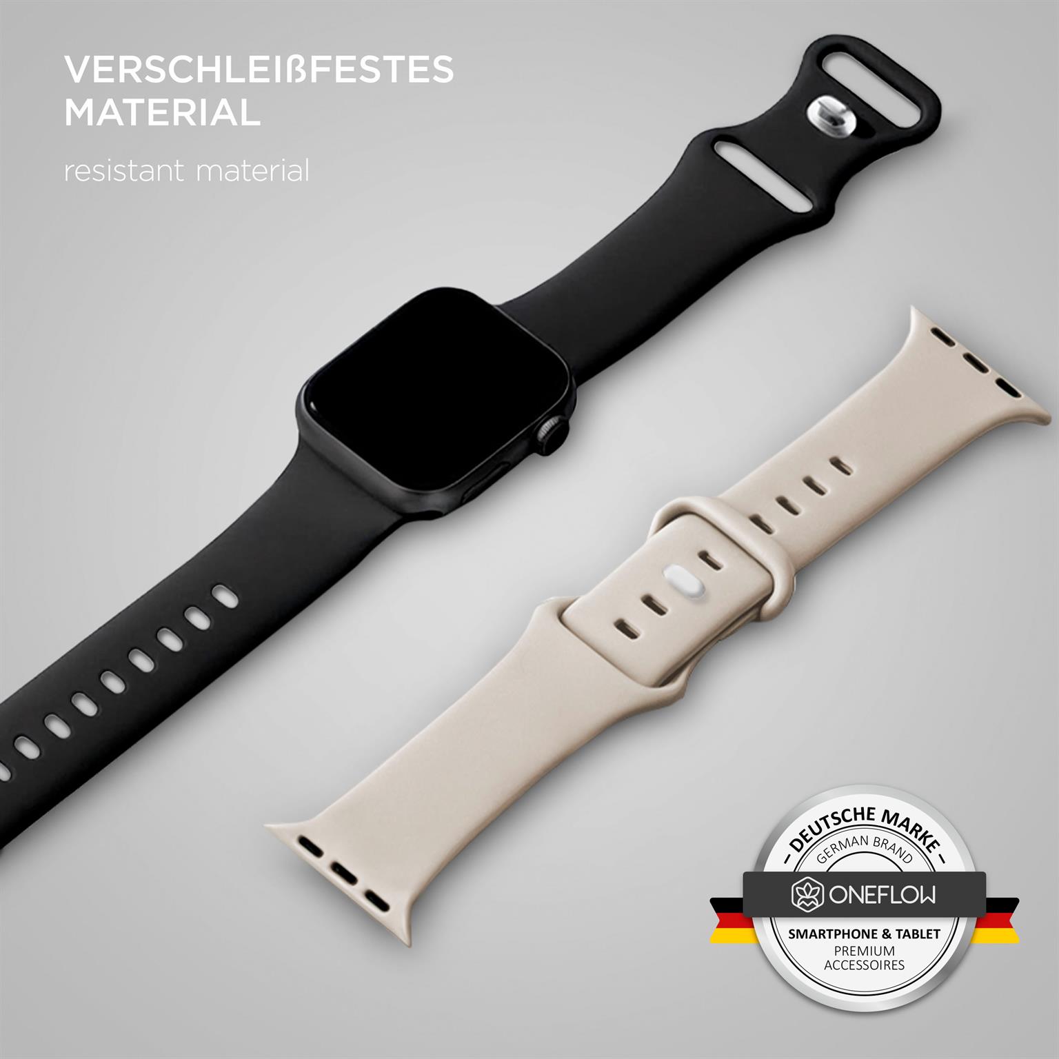 ONEFLOW Soft Band Apple Watch 6 (44mm) Silikon Armband Sport – Weiteres Produktbild 2