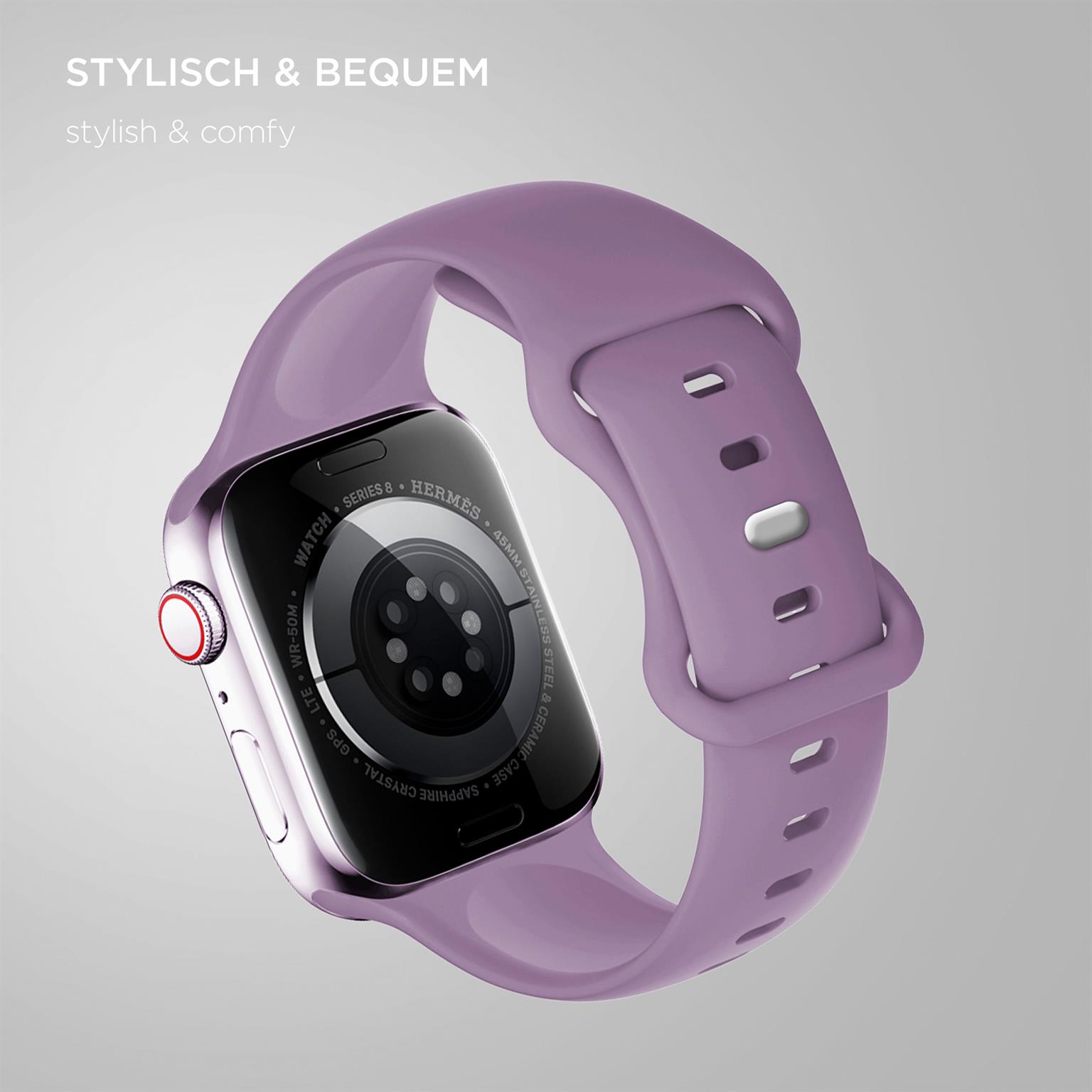 ONEFLOW Soft Band Apple Watch 7 (41mm) Silikon Armband Sport – Weiteres Produktbild 1
